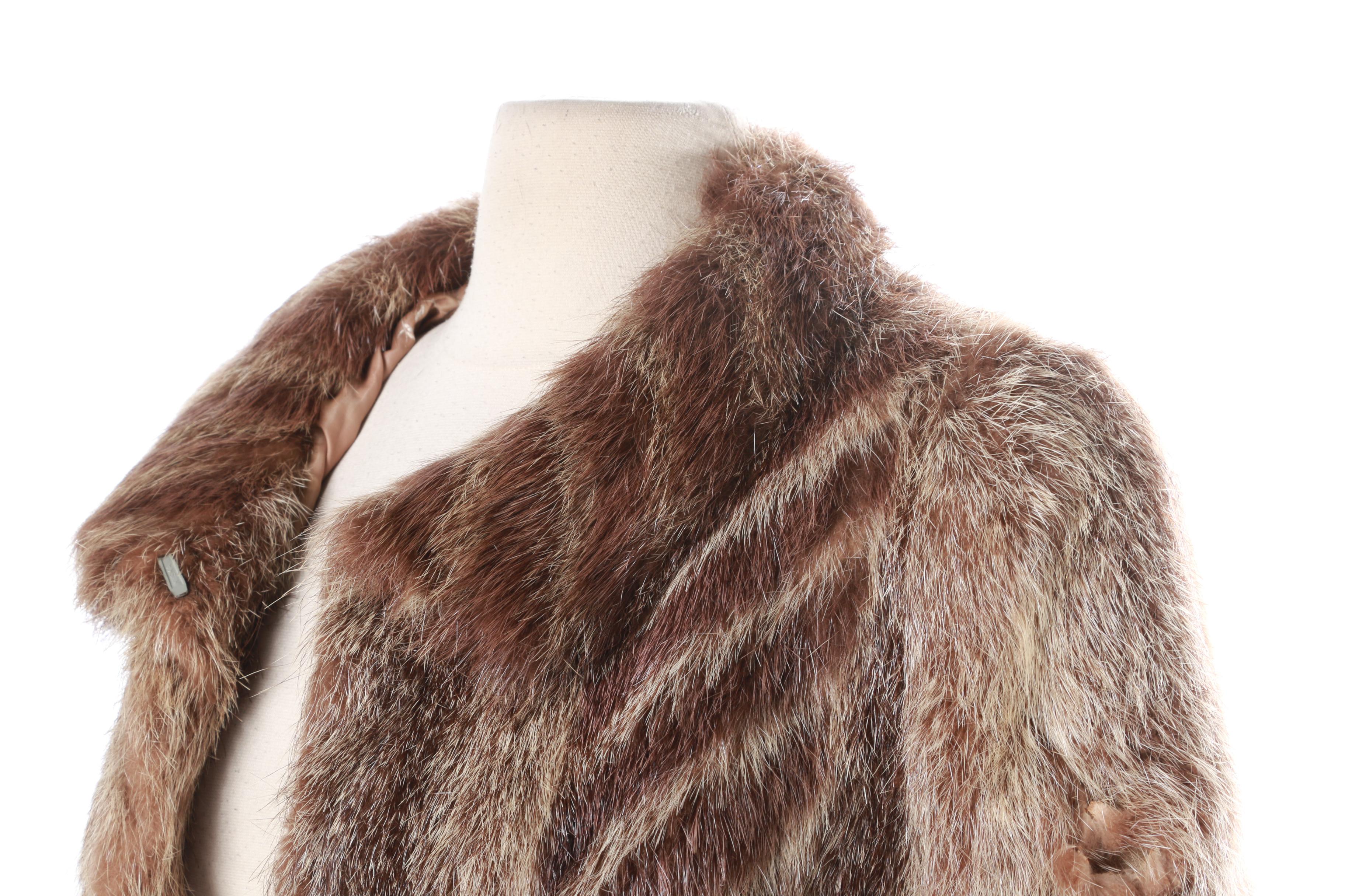 Women's Raccoon Fur Coat by Krakowskie Zaklady Futrzarskie