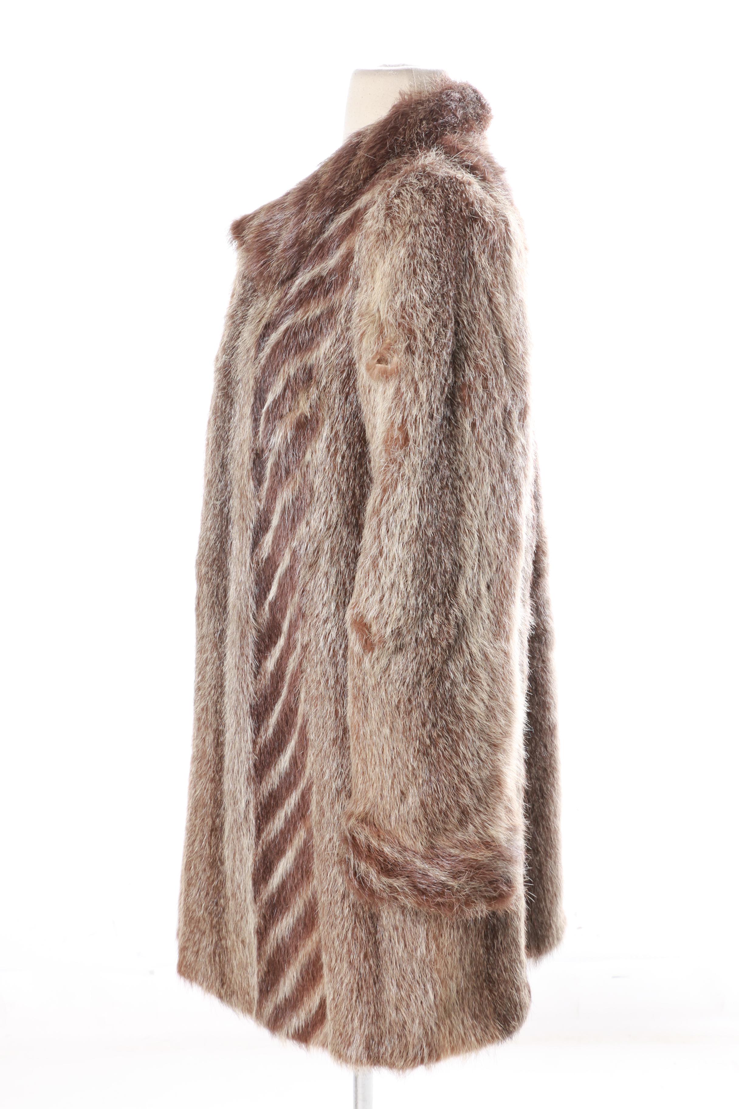 Women's Raccoon Fur Coat by Krakowskie Zaklady Futrzarskie