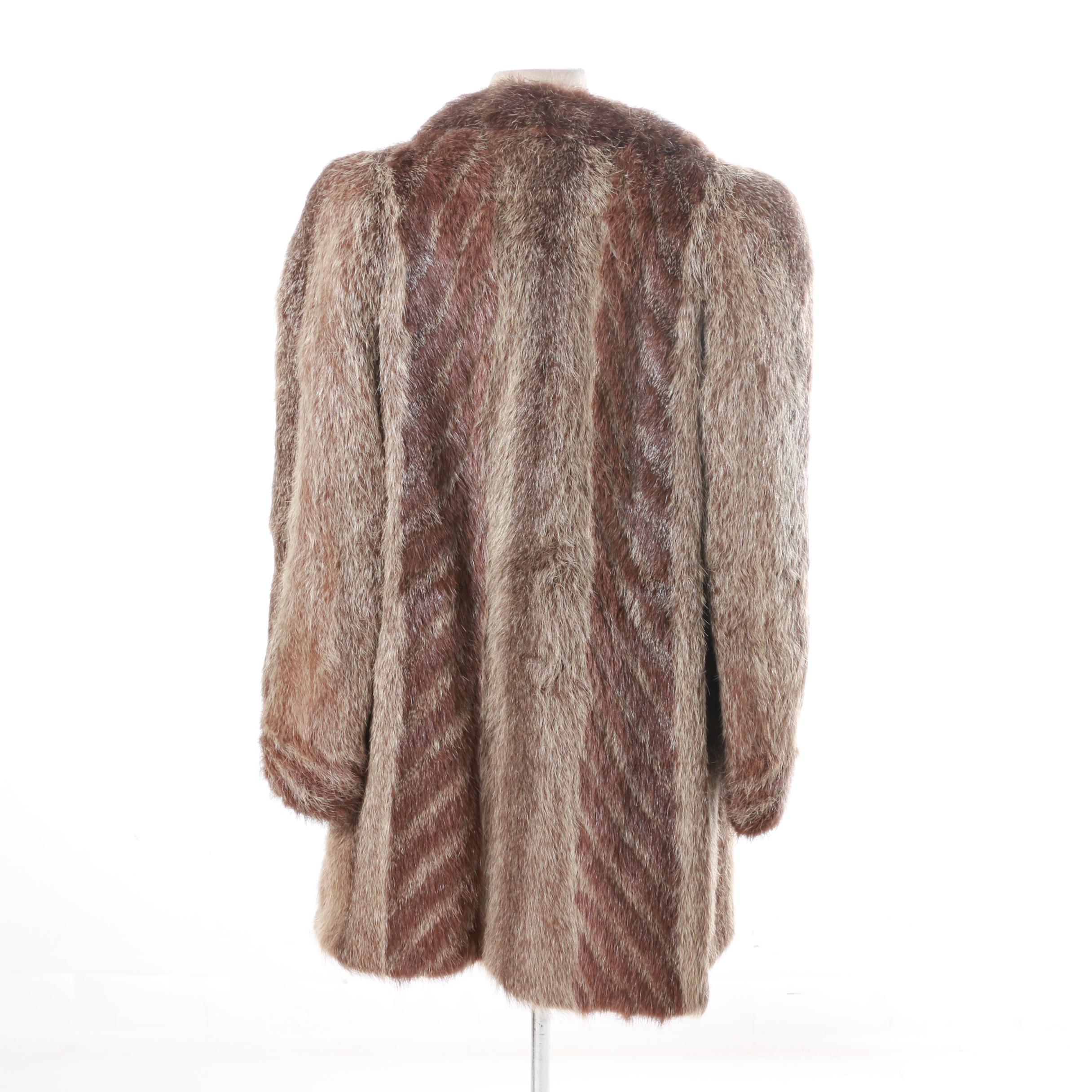 Women's Raccoon Fur Coat by Krakowskie Zaklady Futrzarskie