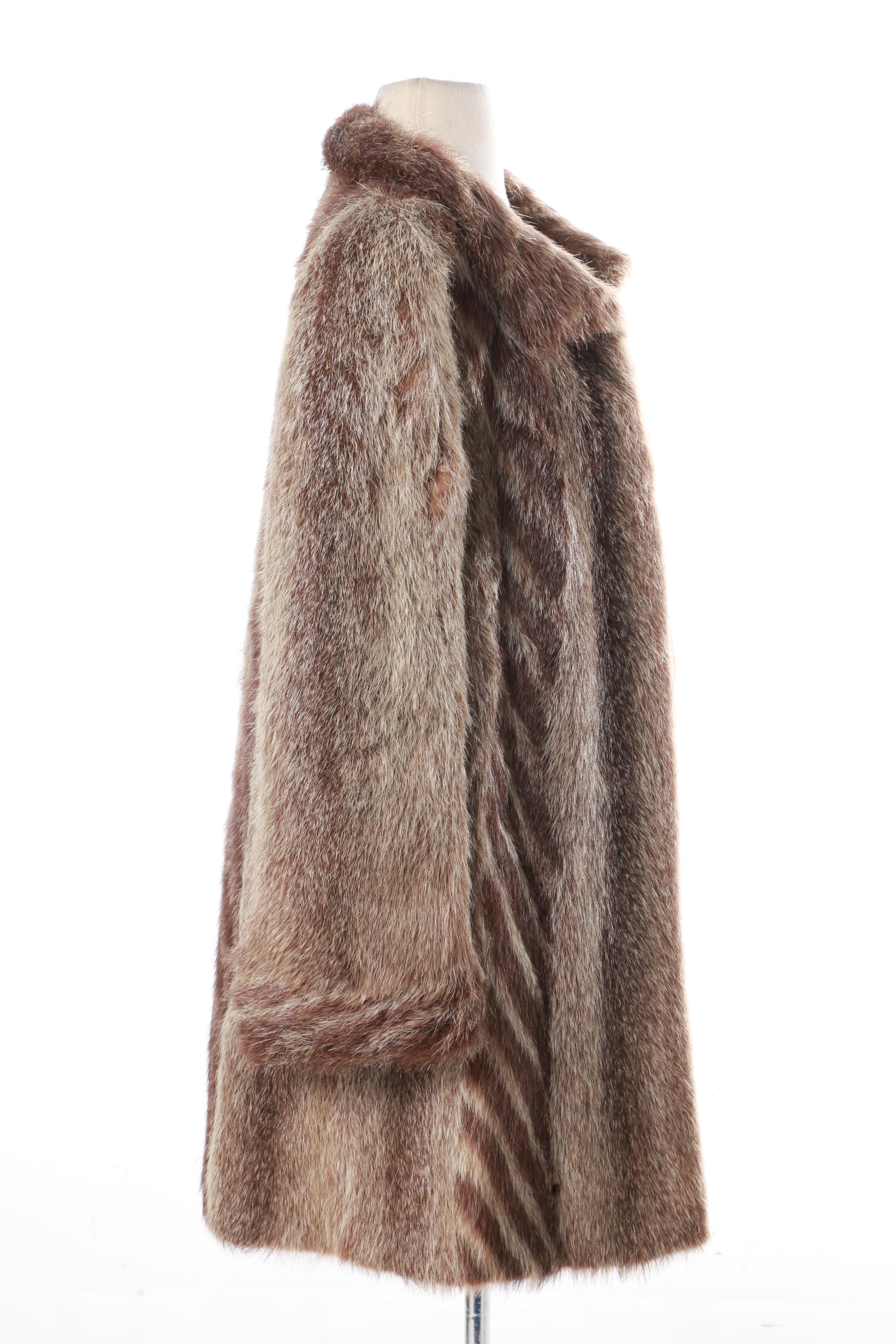 Women's Raccoon Fur Coat by Krakowskie Zaklady Futrzarskie