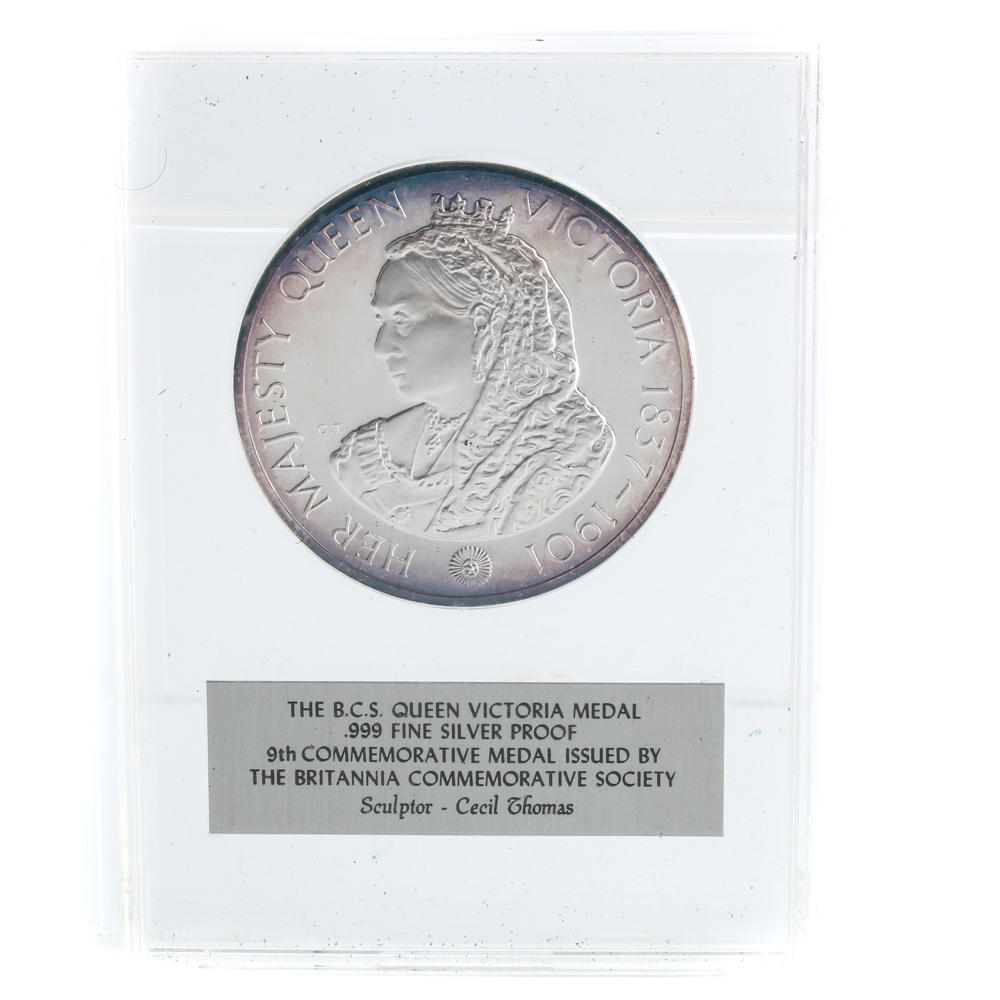 1968 Queen Victoria Commemorative Silver Proof Medal