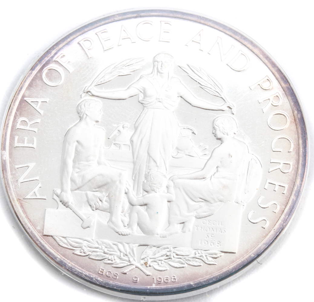 1968 Queen Victoria Commemorative Silver Proof Medal