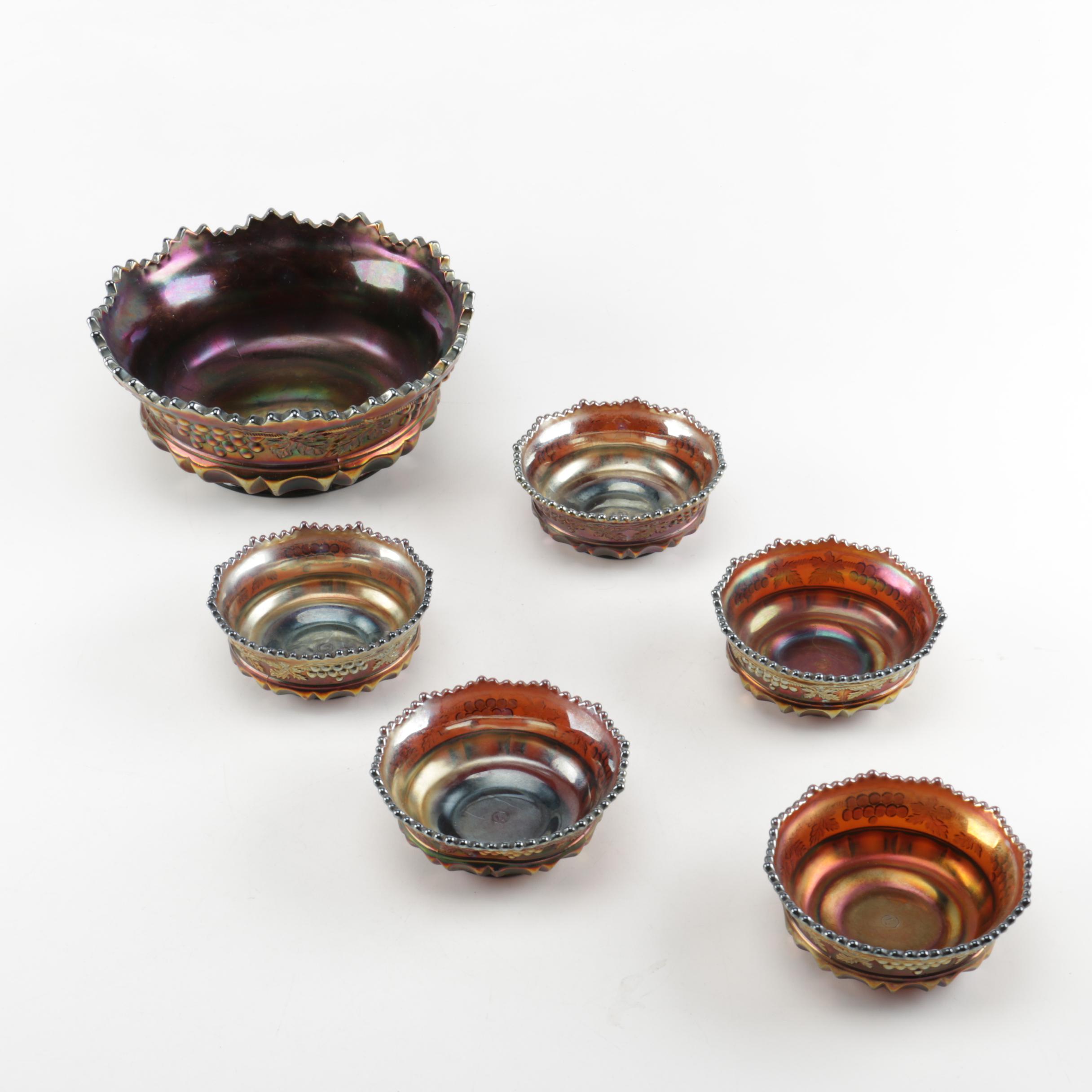 Carnival Glass Dishes with Northwood