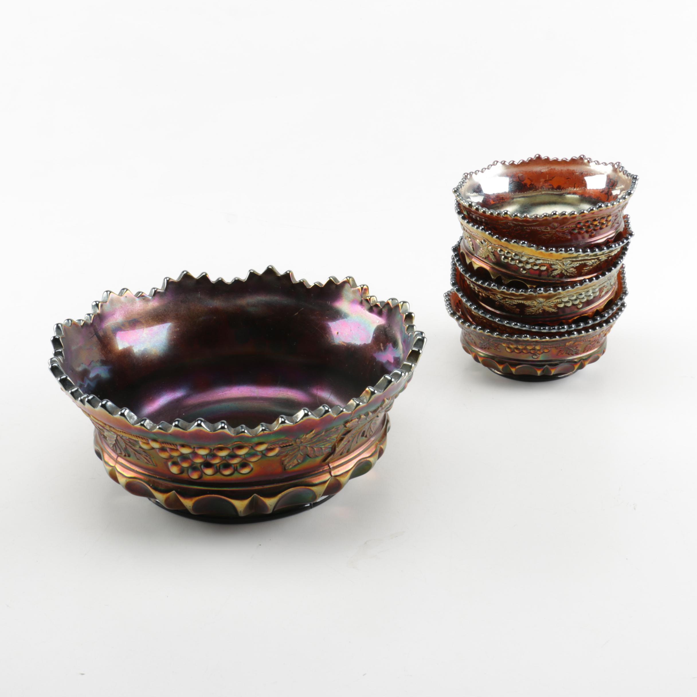 Carnival Glass Dishes with Northwood