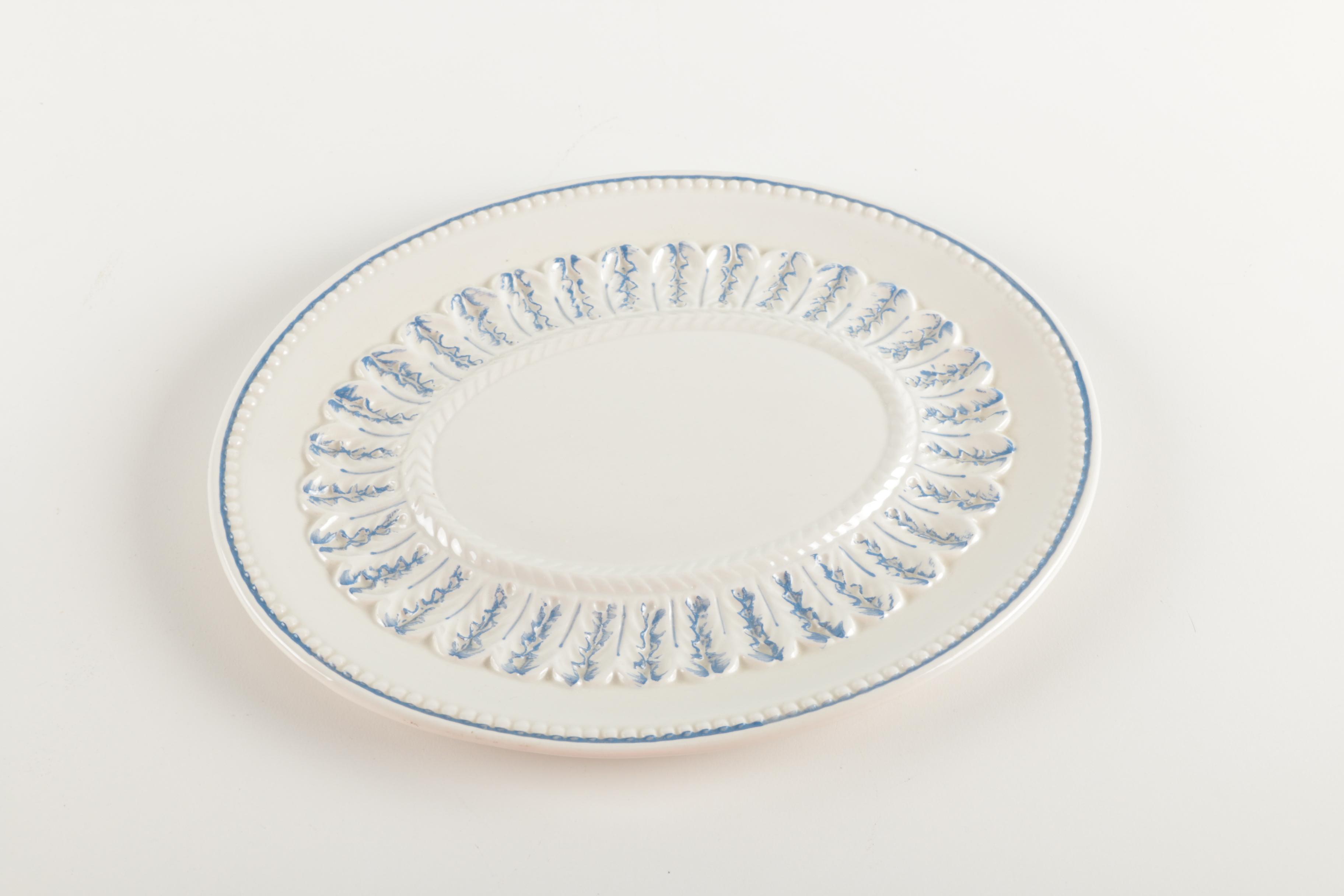 Italian J. W. Co. Ceramic Tureen and Platter