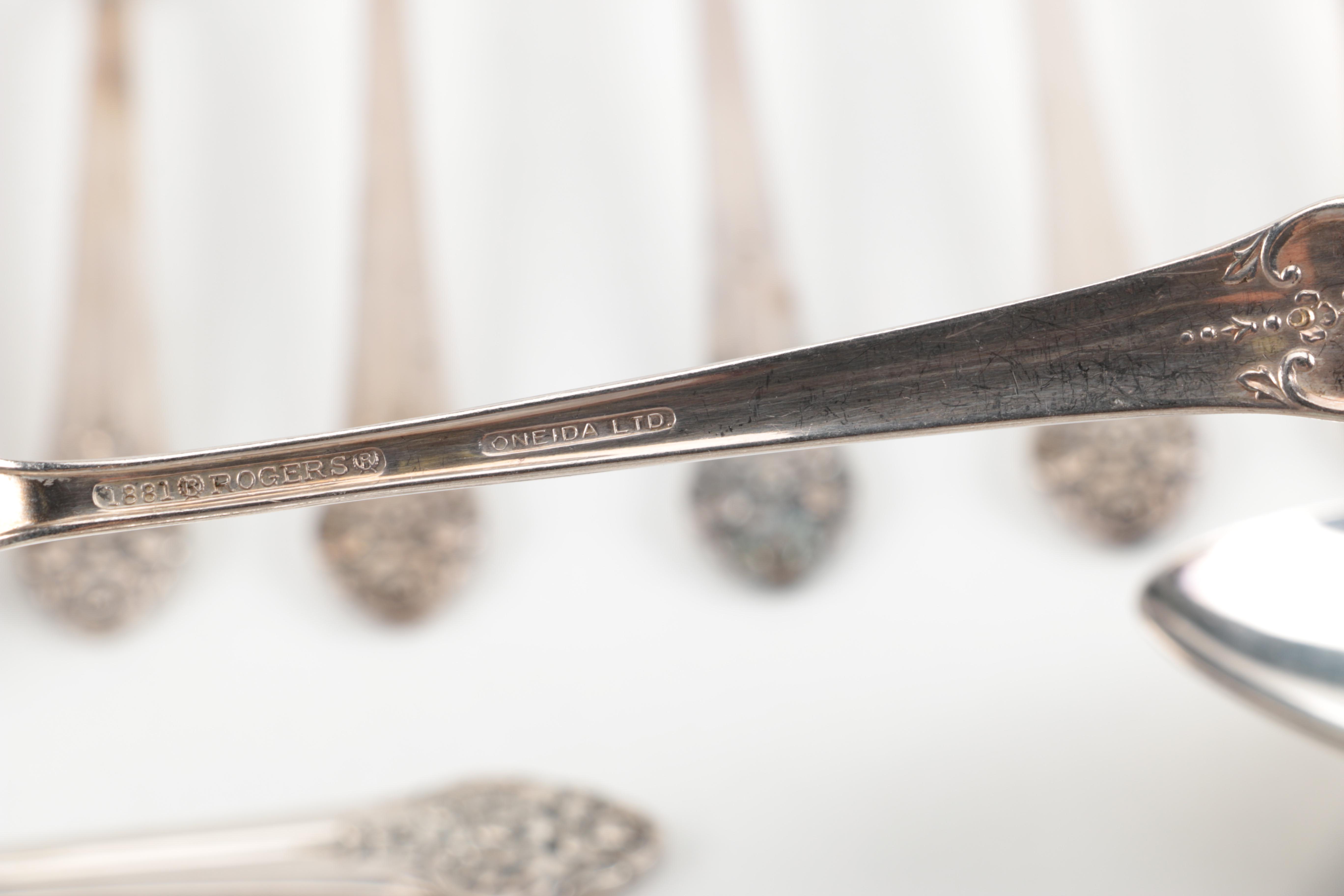 1881 Rogers/Oneida "Plantation" Silver Plate Flatware