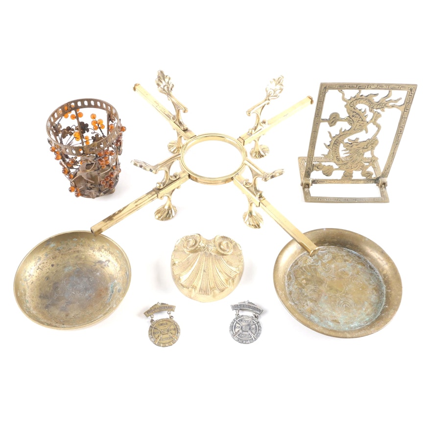 Assortment of Brass and Metal Decor