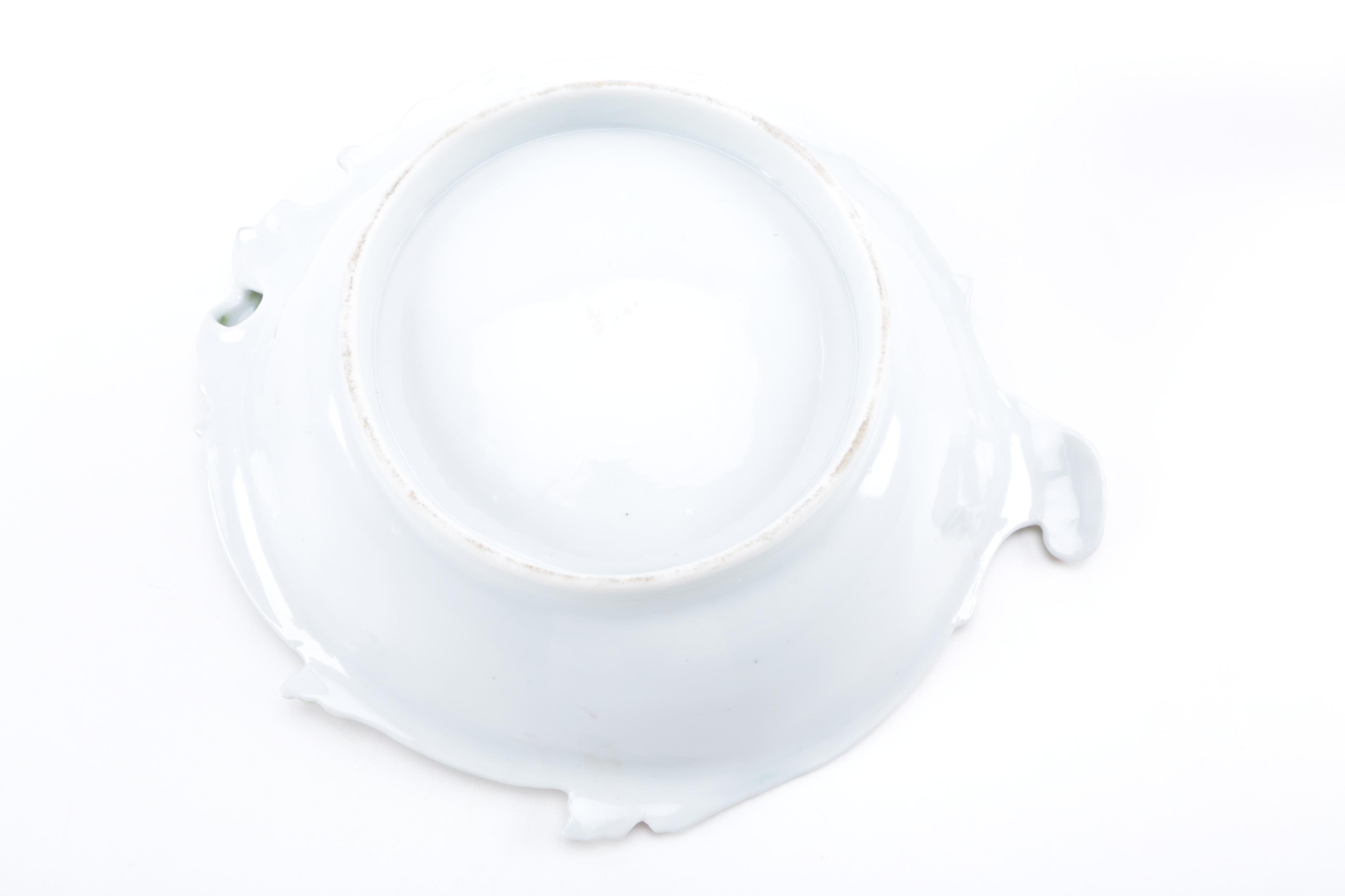 Nippon Porcelain Vase and a Moriage Portrait Bowl