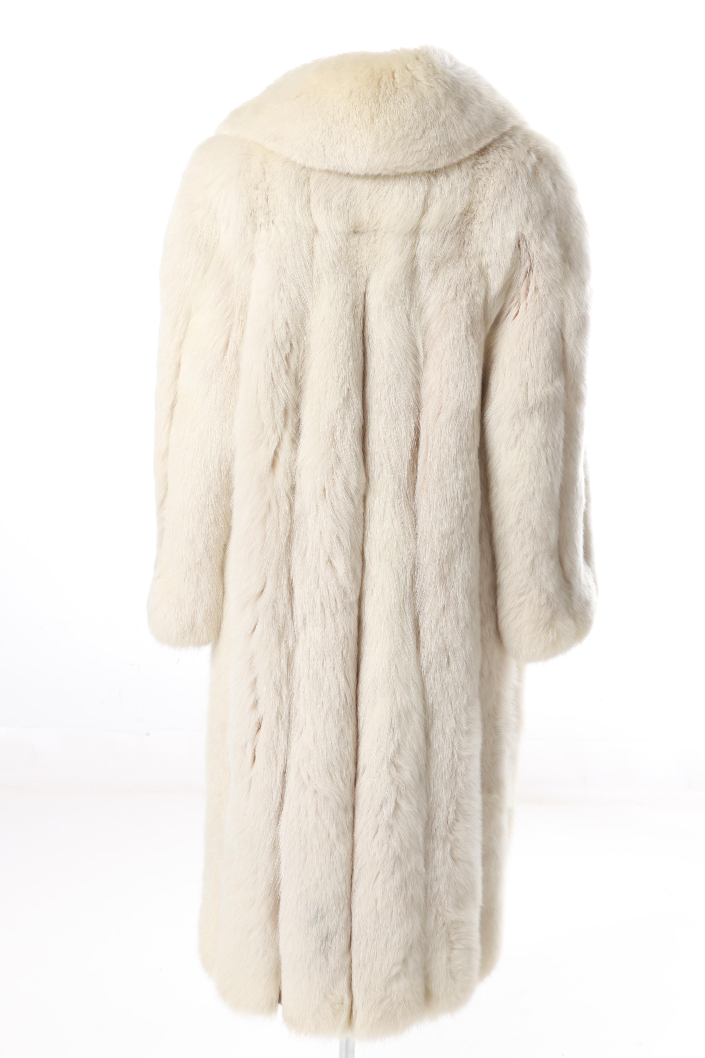 Bill Blass Furs Women's White Fox Coat