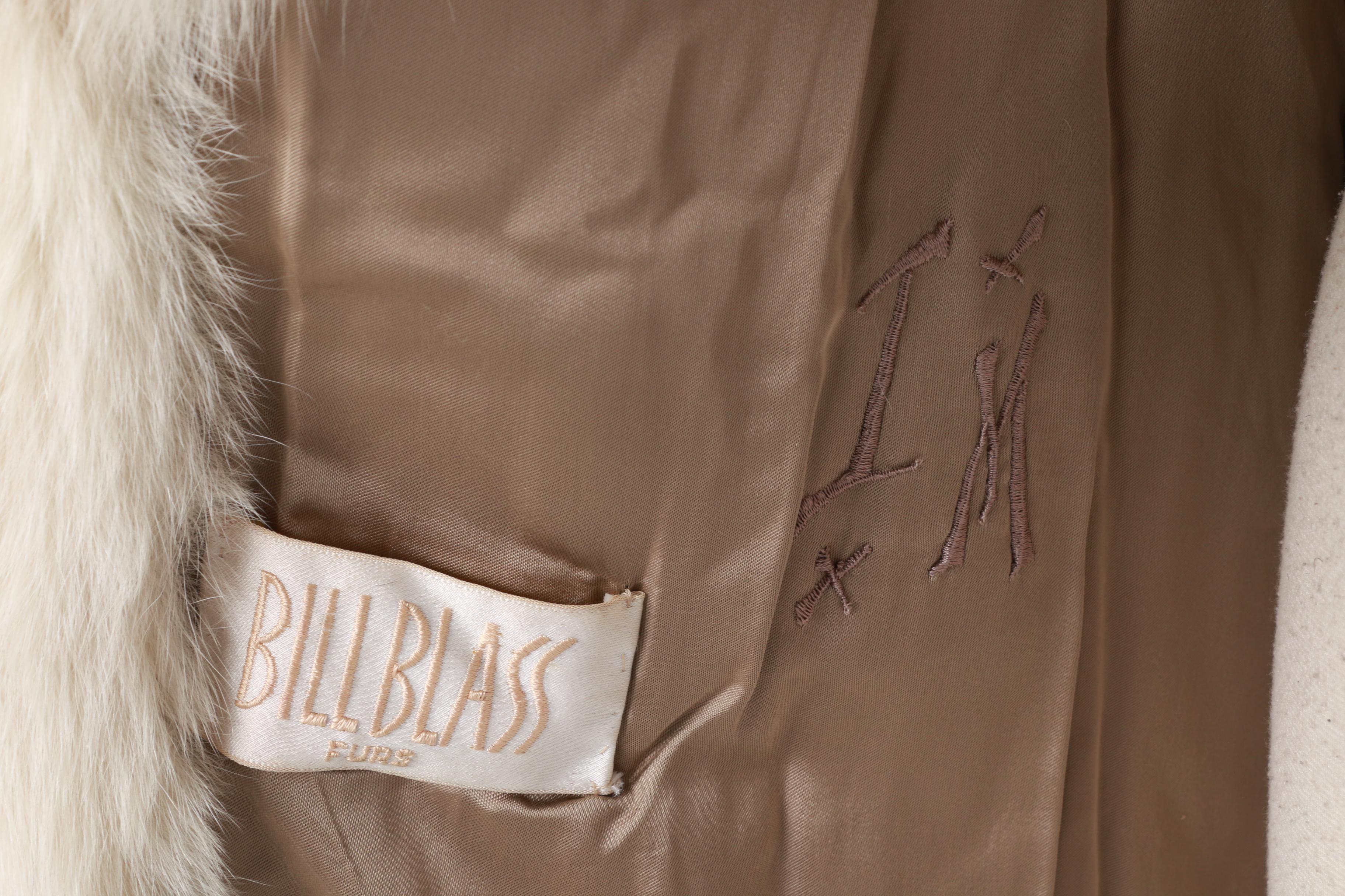 Bill Blass Furs Women's White Fox Coat