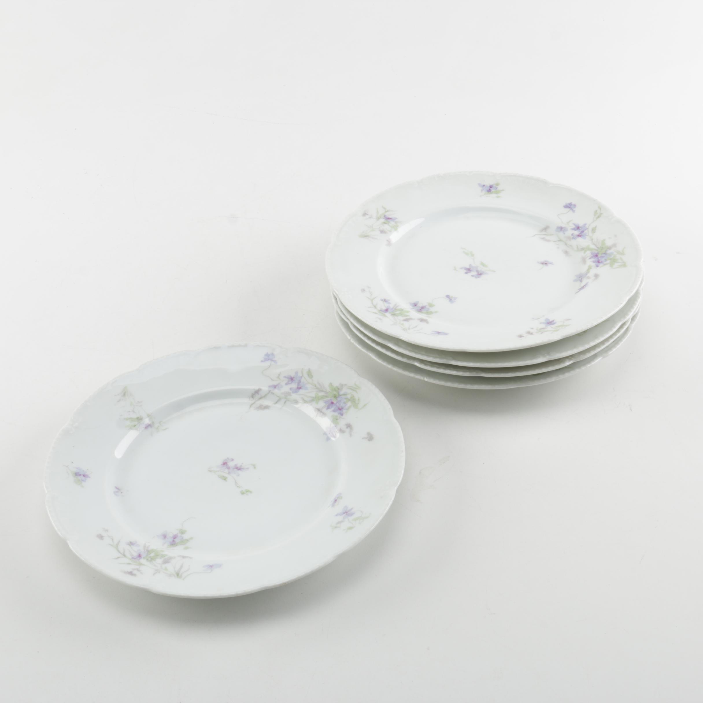 Antique Bassett Limoges Porcelain Plates