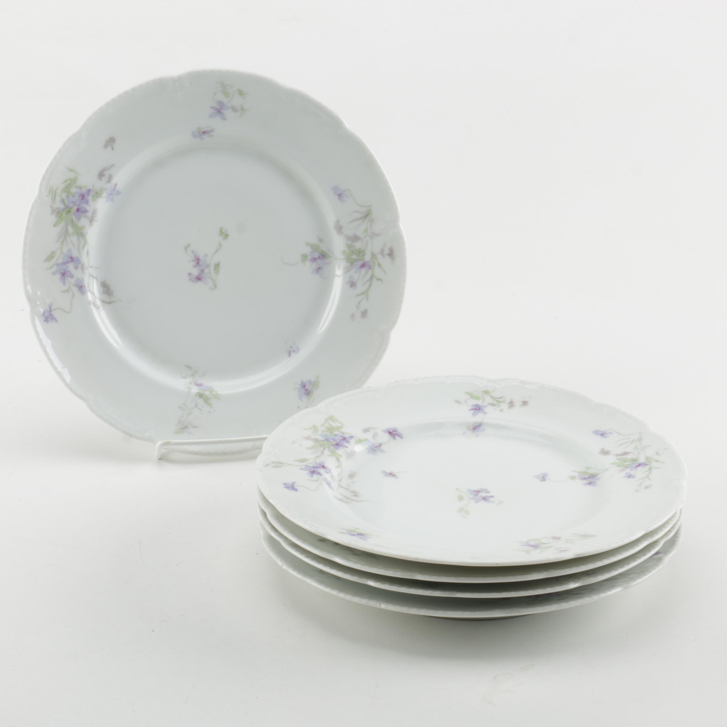 Antique Bassett Limoges Porcelain Plates