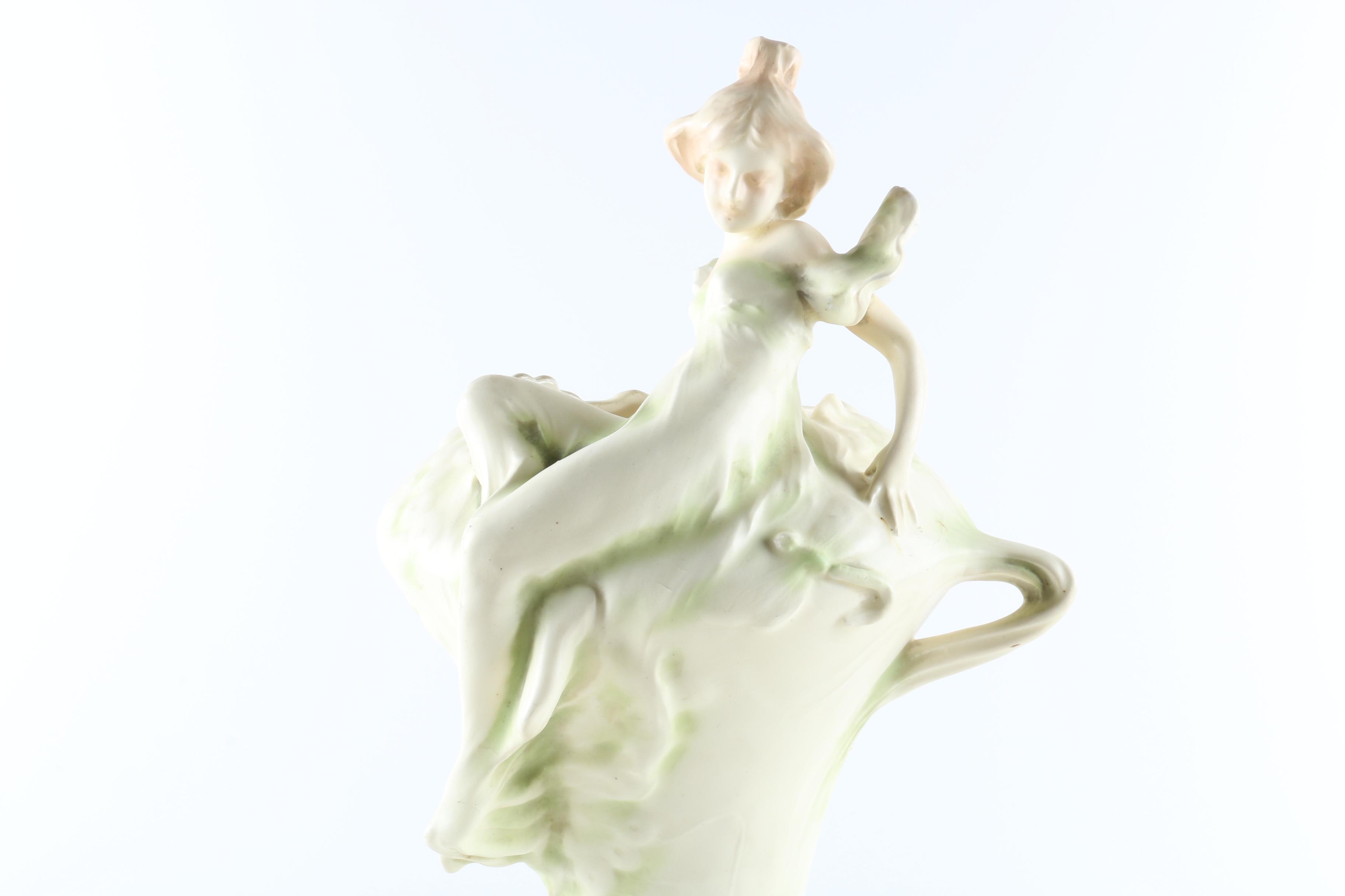 Art Nouveau Style Ceramic Vase