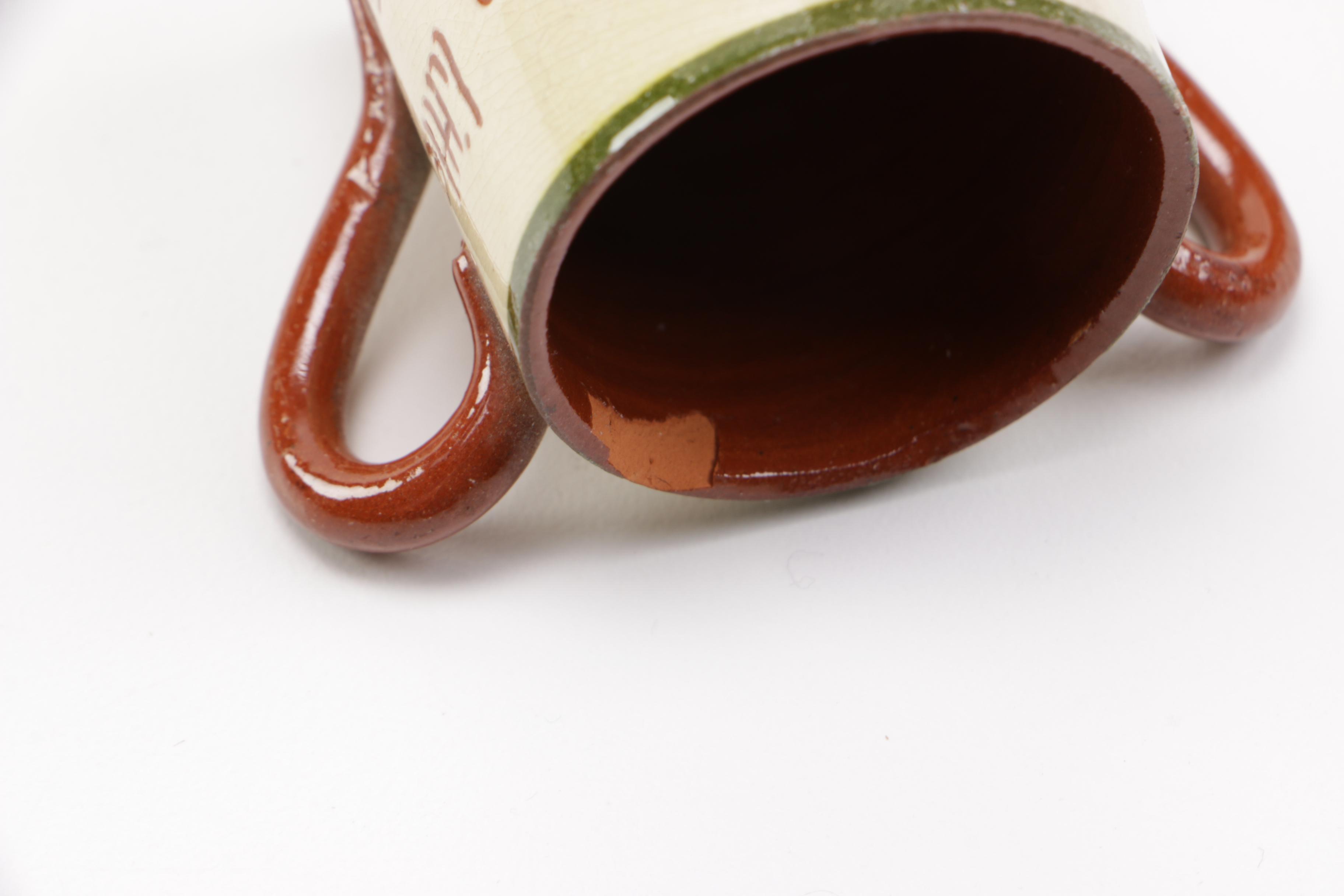 Collection of Watcombe Torquay Pottery "Motto Ware"