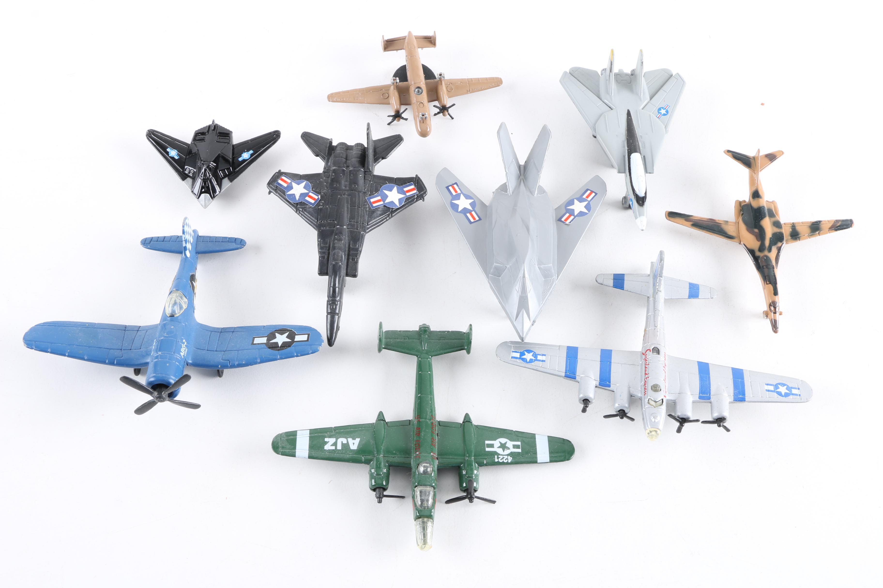 Collection of Die-Cast Model Aircraft