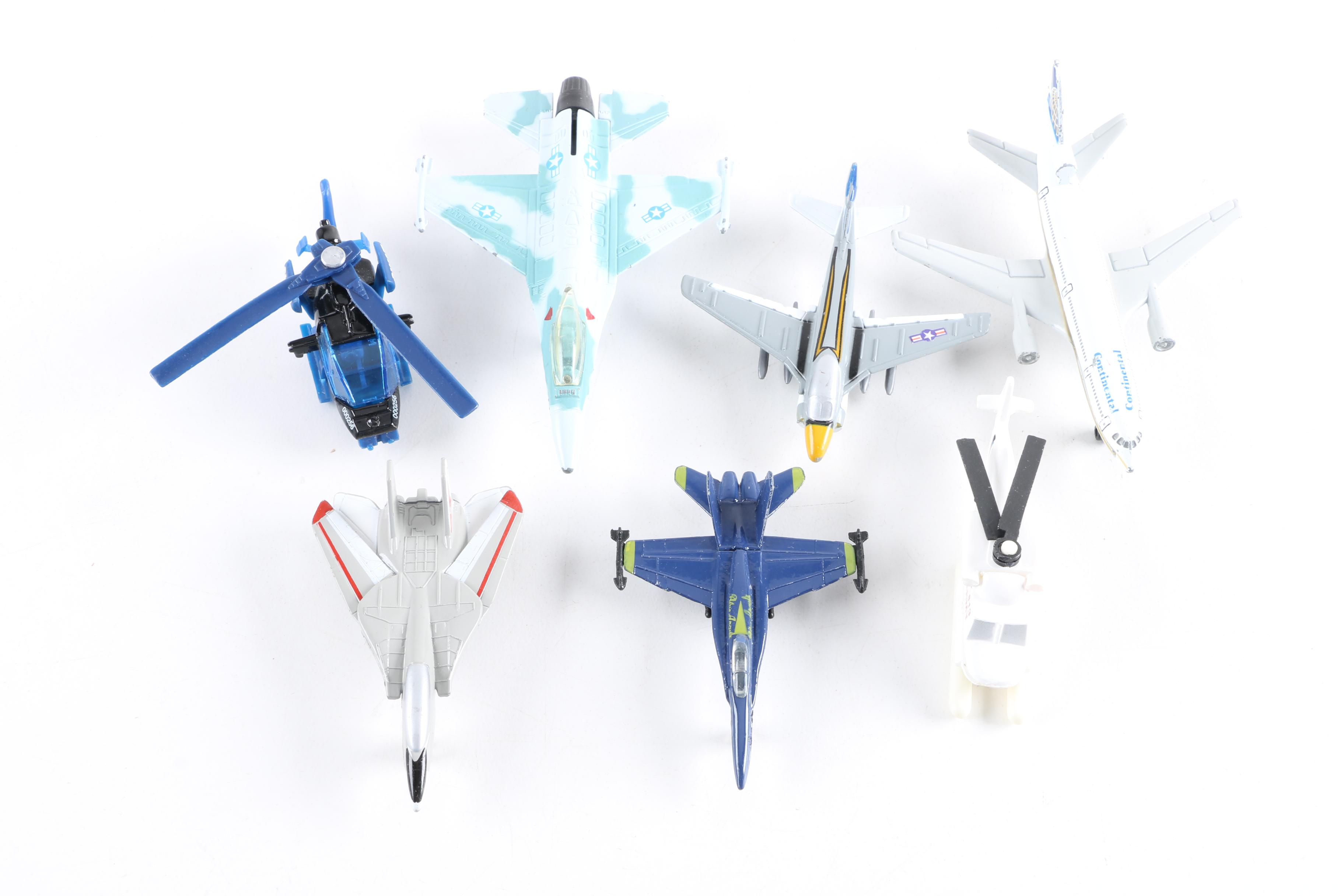 Collection of Die-Cast Model Aircraft