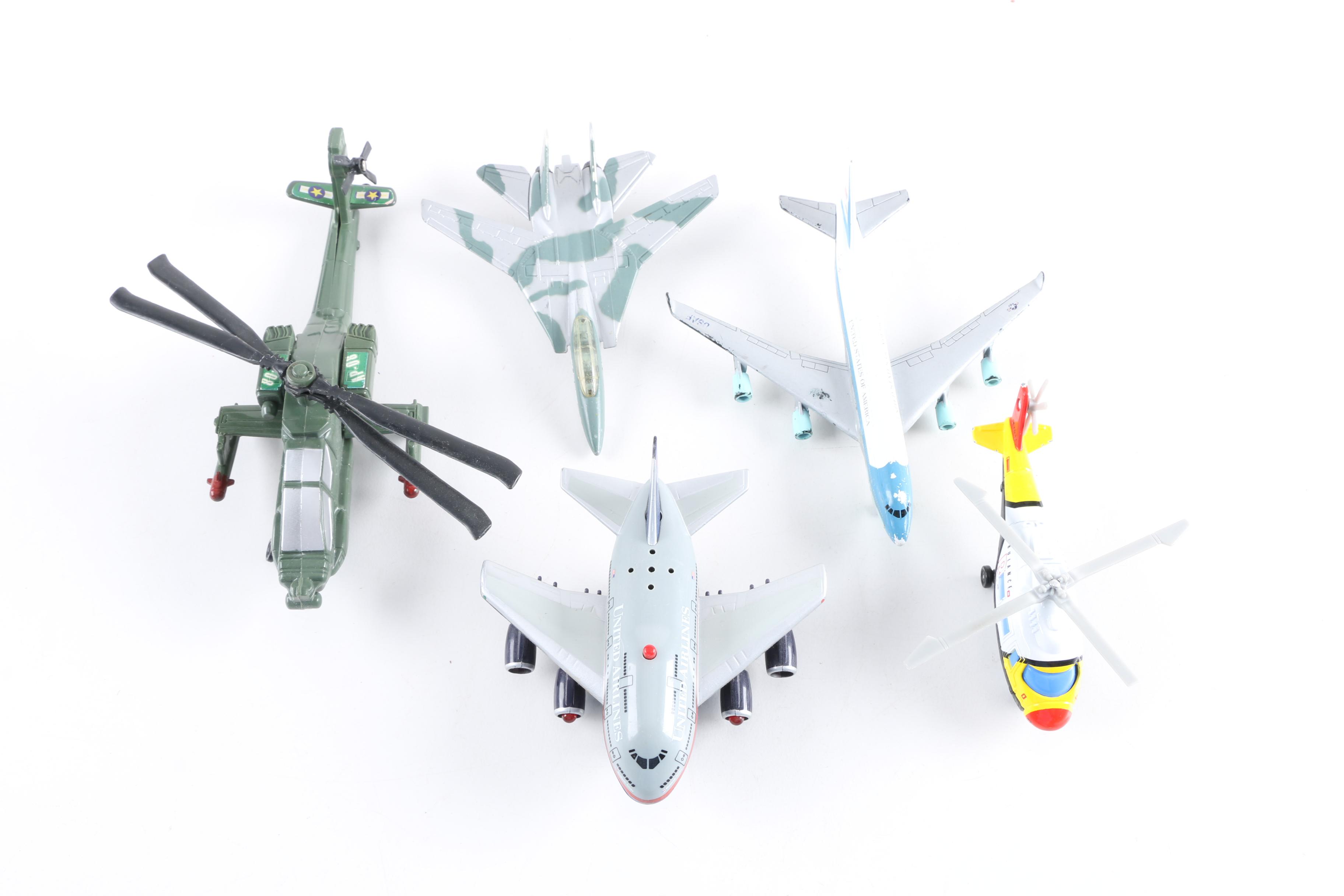 Collection of Die-Cast Model Aircraft