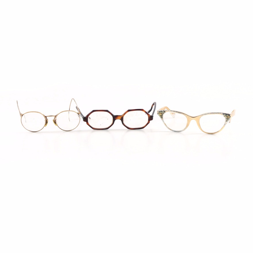 Vintage Eyeglasses Including Tura