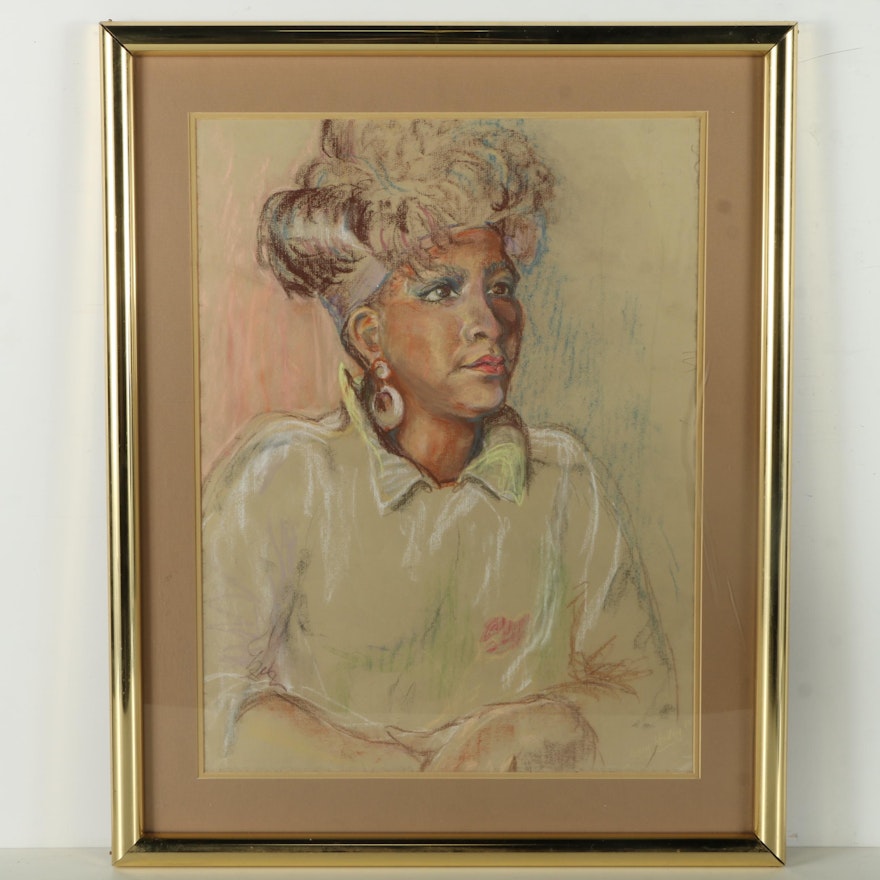 Ceacy Hailey Pastel Portrait of a Woman