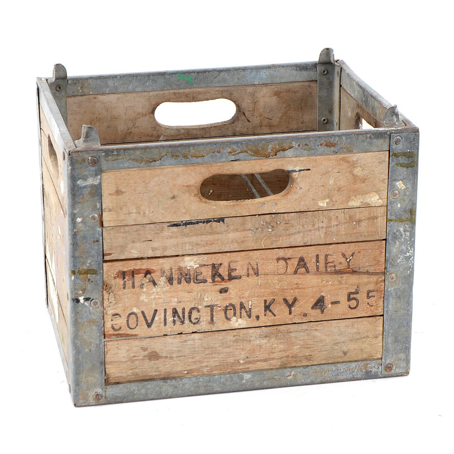 Antique Covington KY Milk Crate