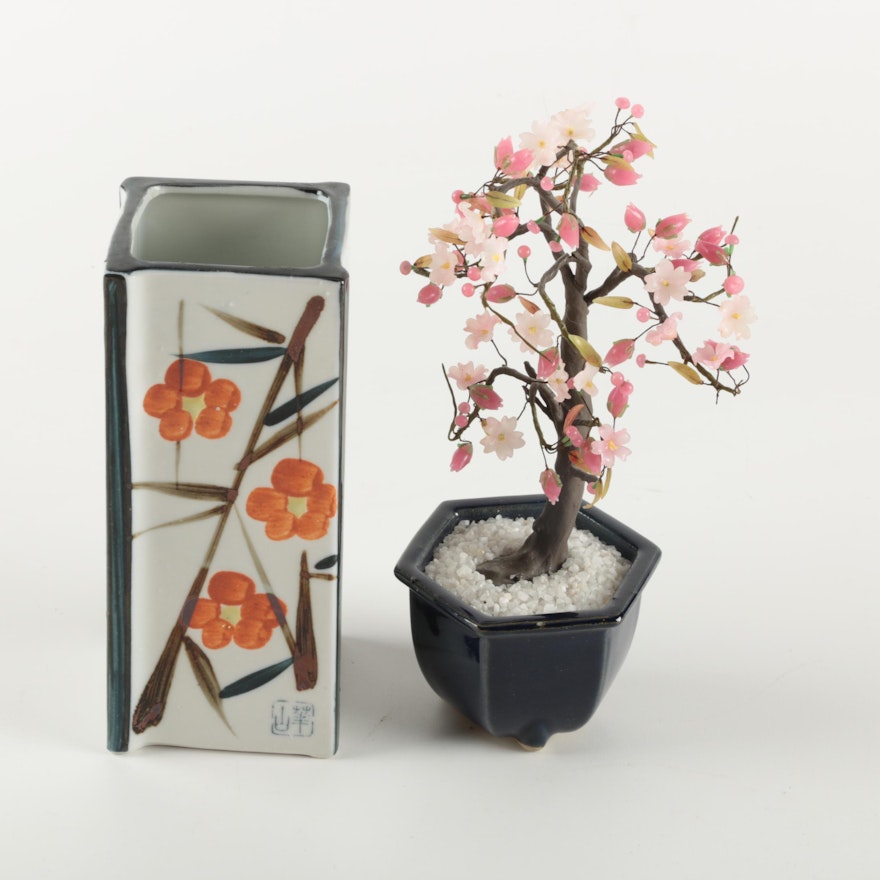 Asian Style  Vase and Decor