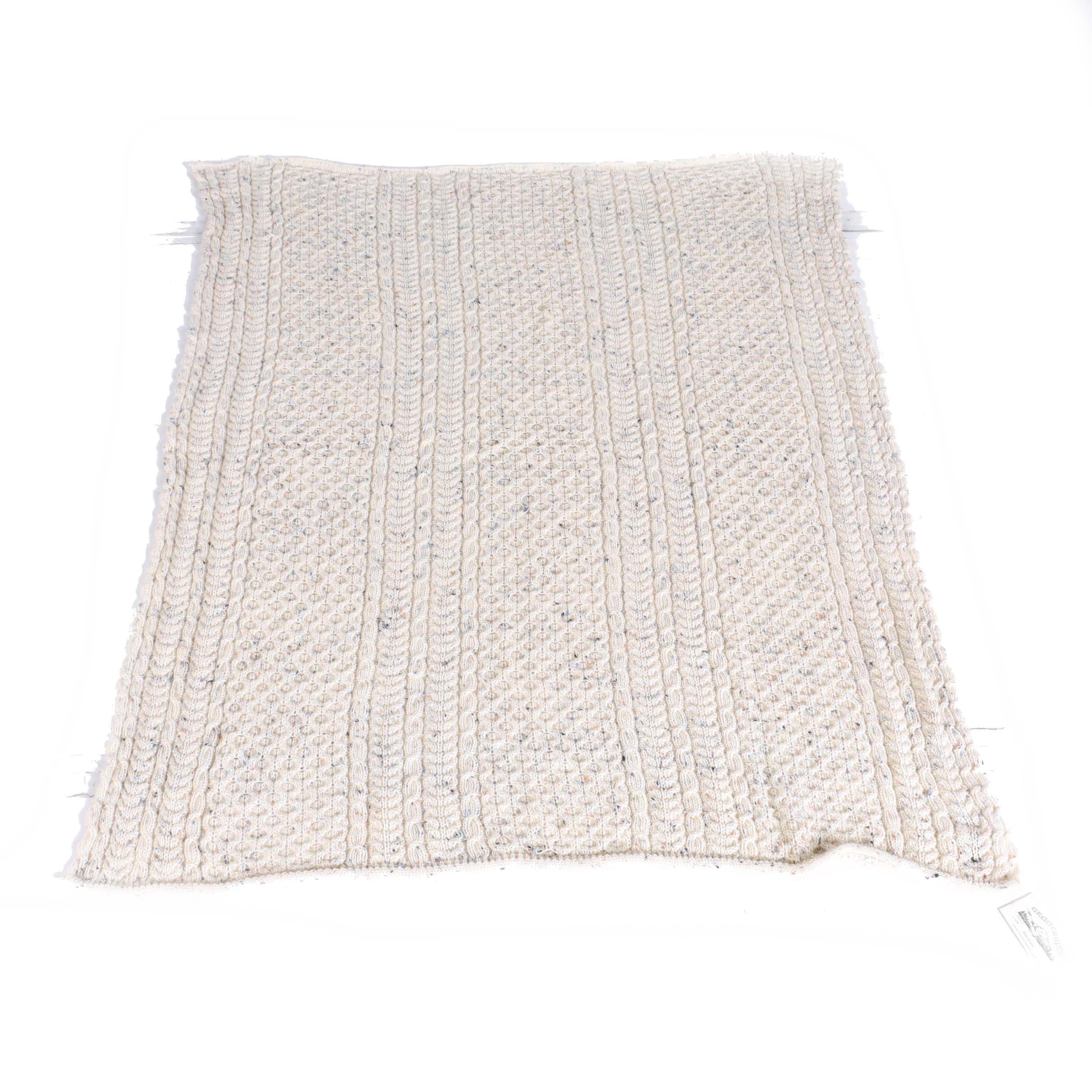 Aran Crafts Vintage Irish Knit Throw