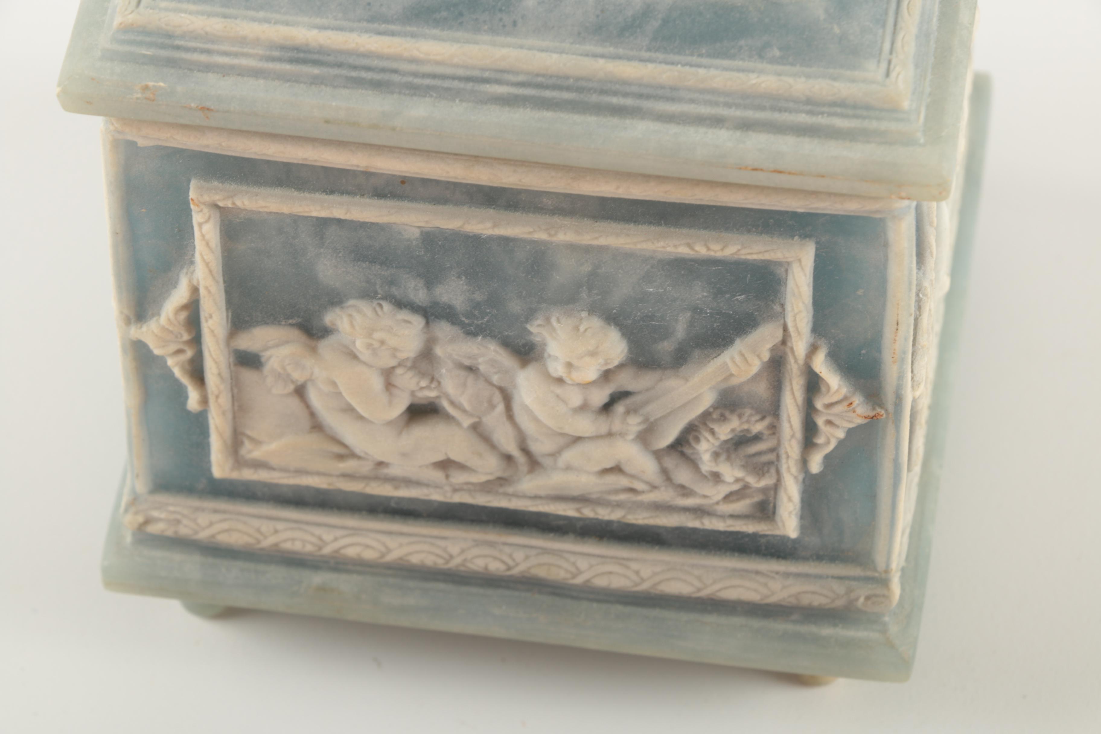 Vintage Incolay Resin Music Box