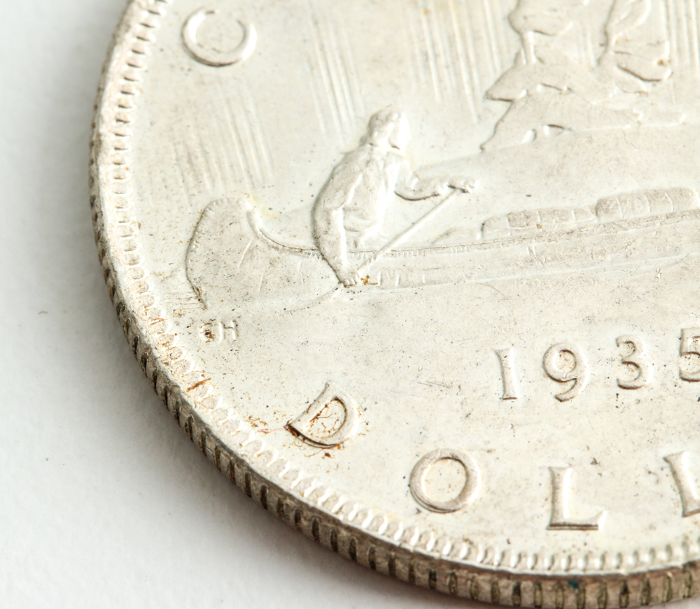 1935 Canadian Silver Dollar