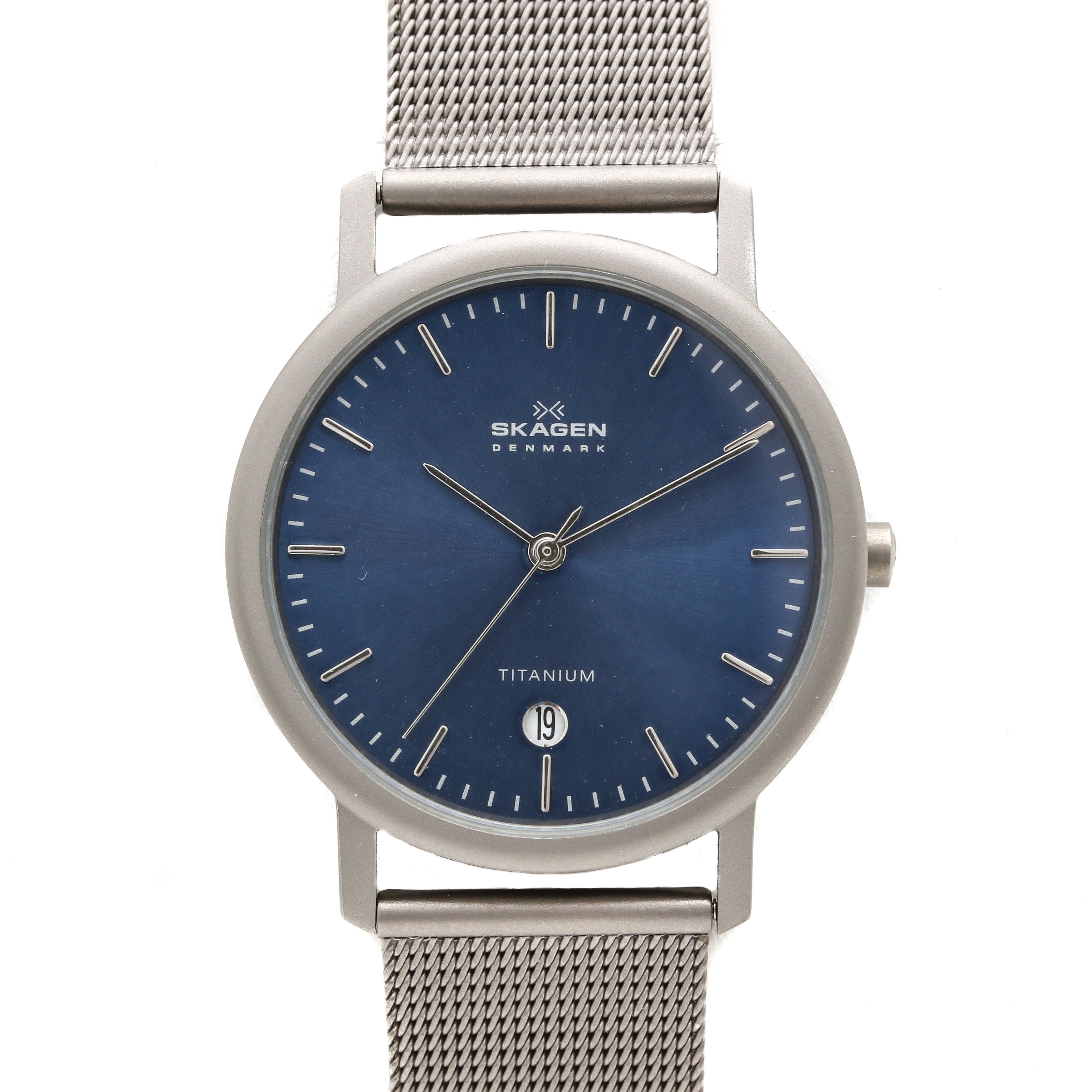 Skagen Titanium Blue Dial Watch