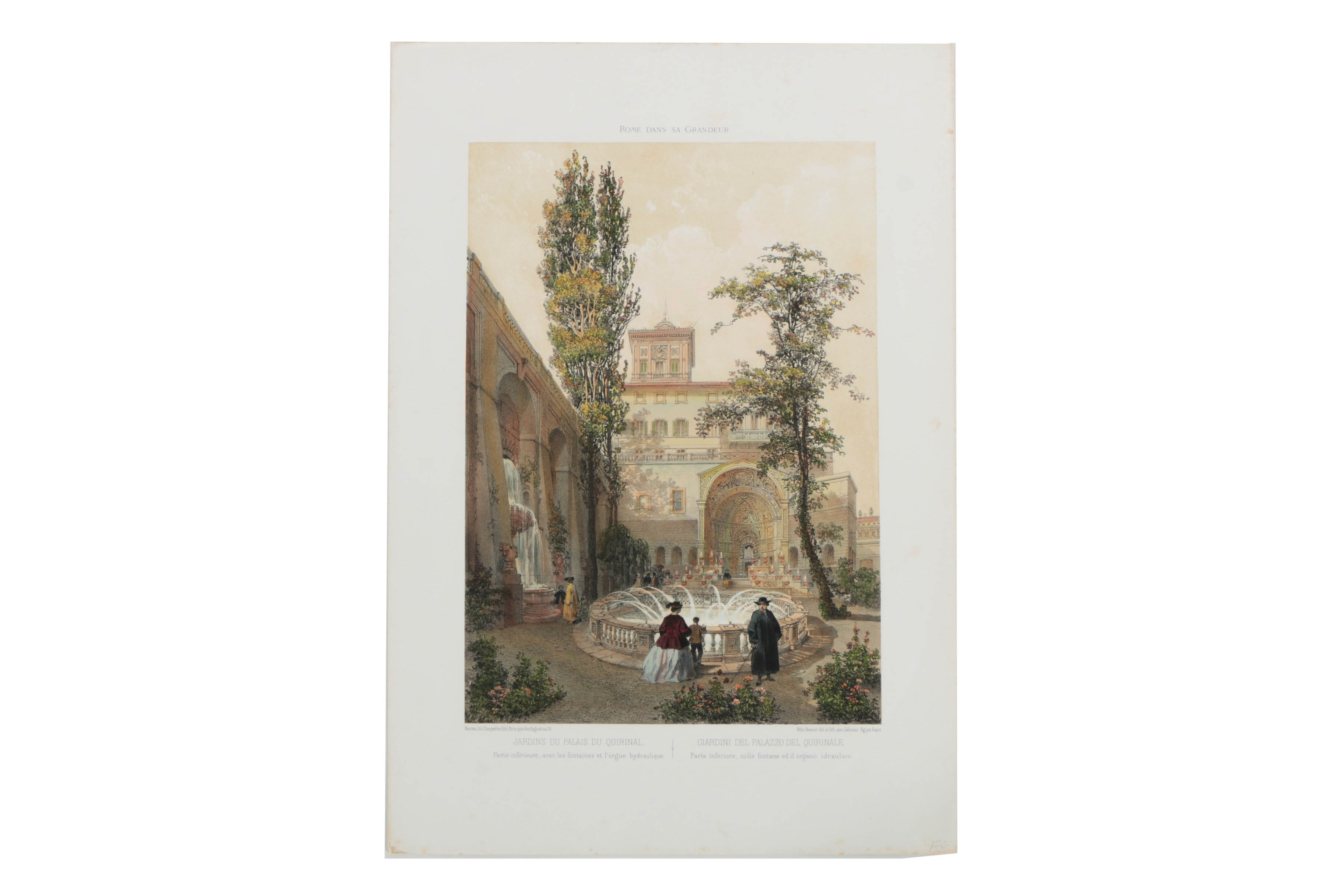 Collection of Hand-Colored Metzographs on Paper of Roman Architecture