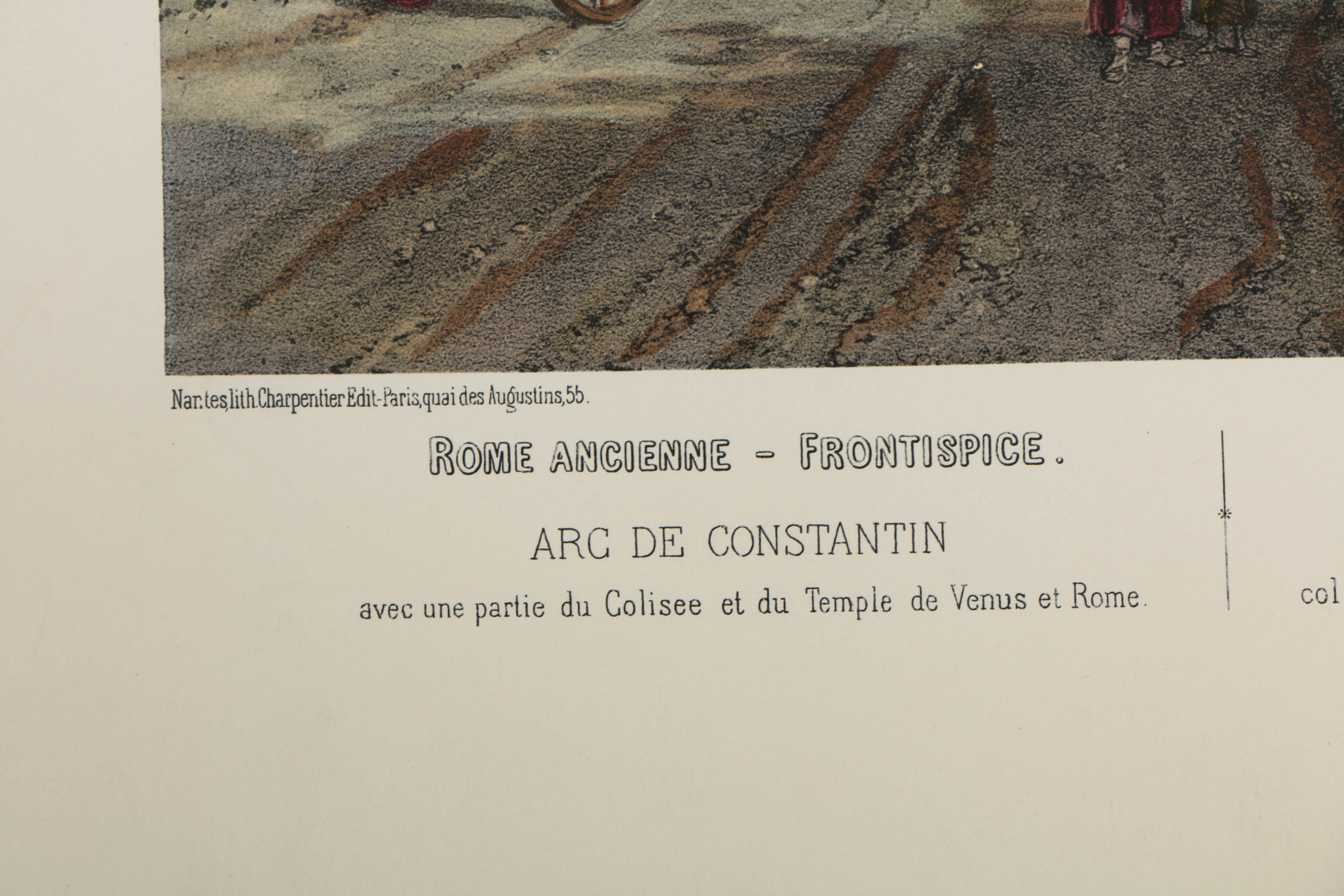 Collection of Hand-Colored Metzographs on Paper of Roman Architecture