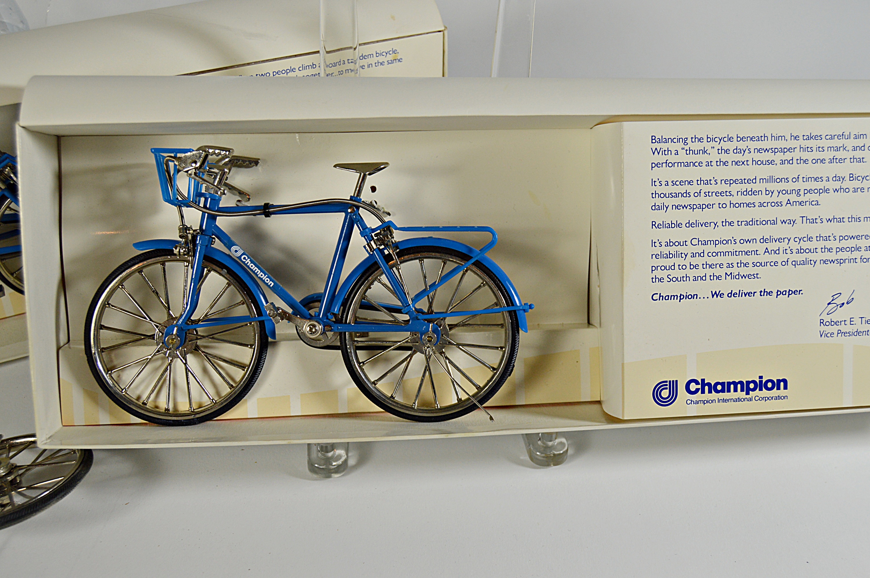 Limited Edition Champion Paper Promotional Model Bicycles