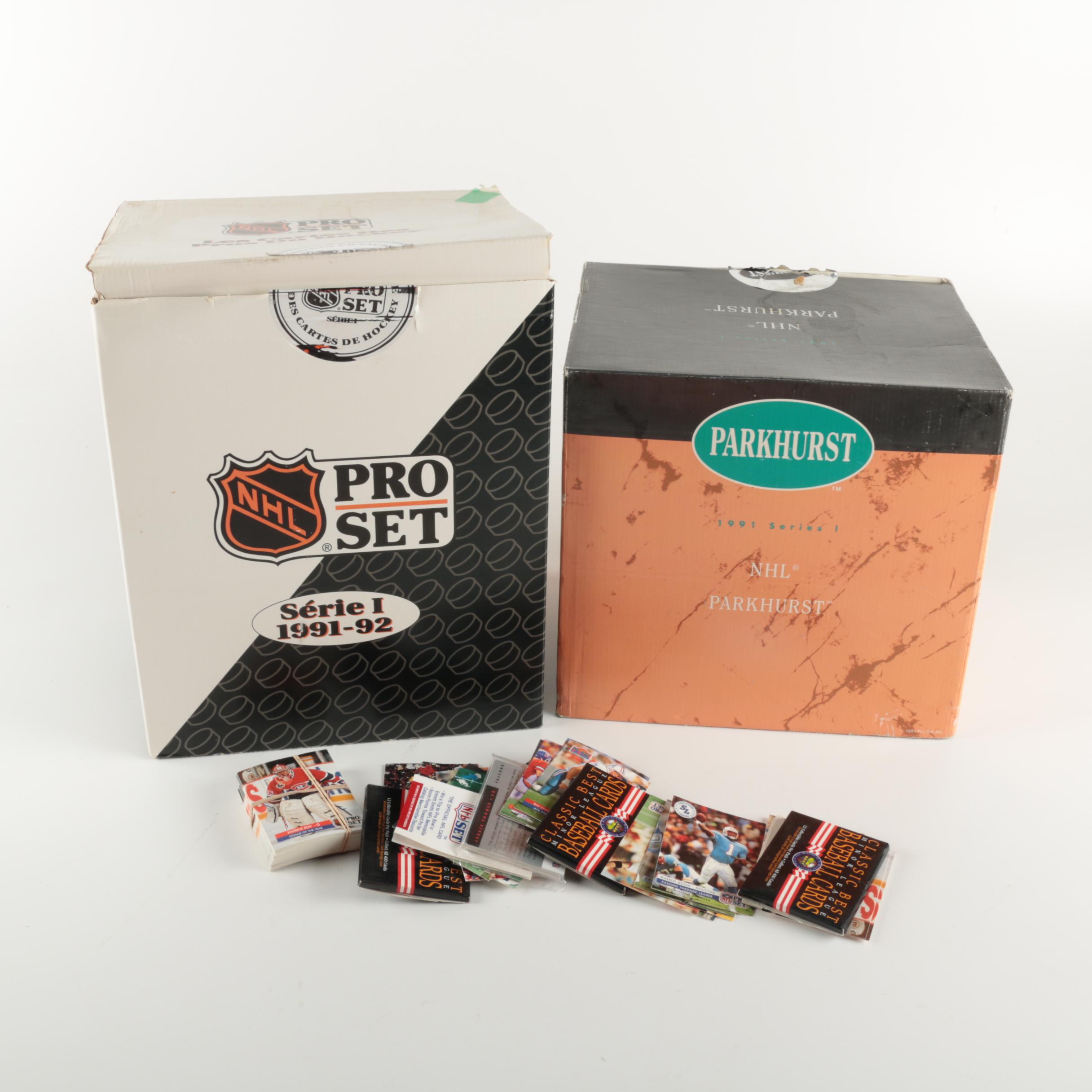 Large Collection of Hockey Cards with Other Sports Cards