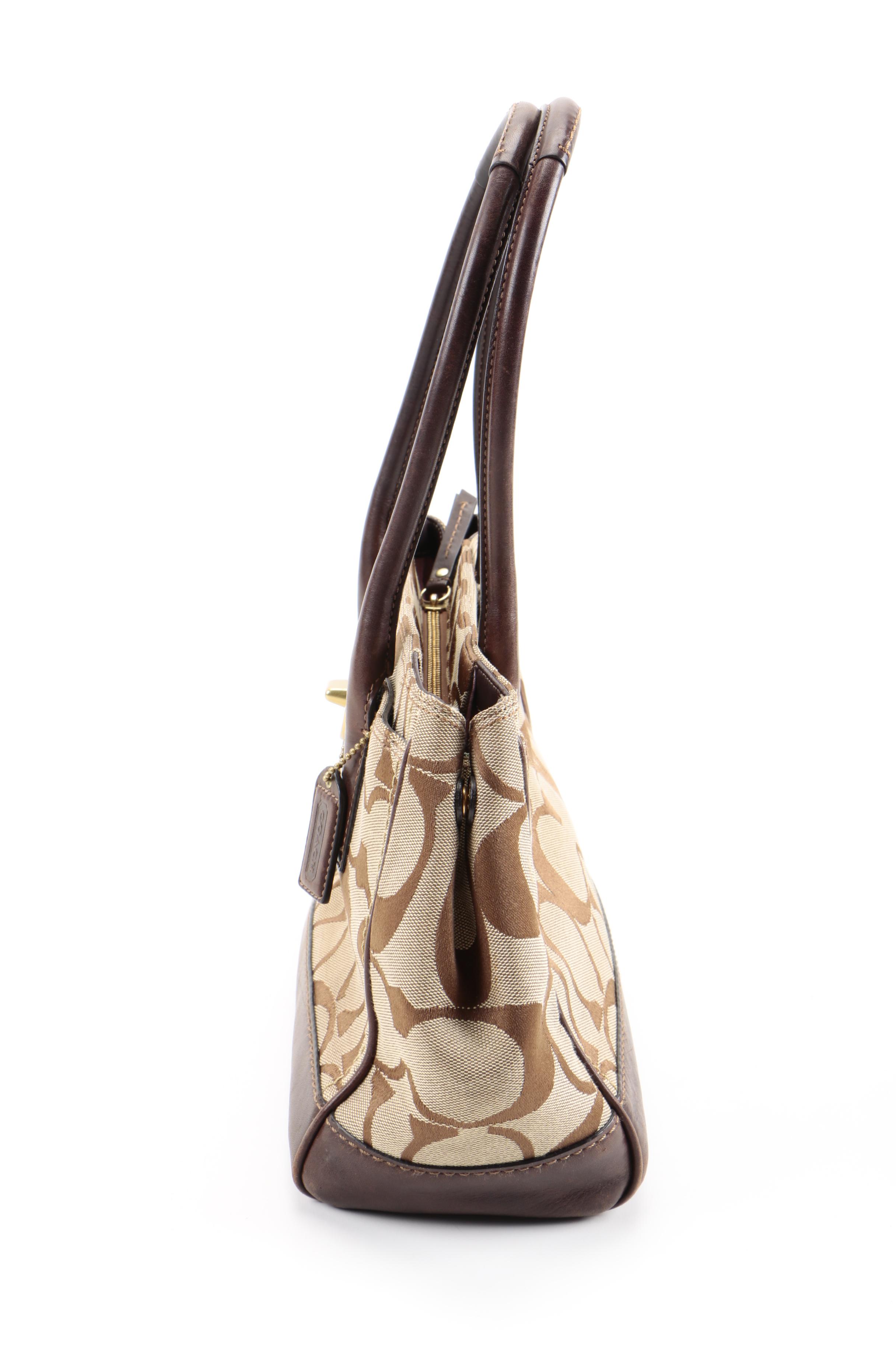 Coach Khaki Signature Madeline Shoulder Bag