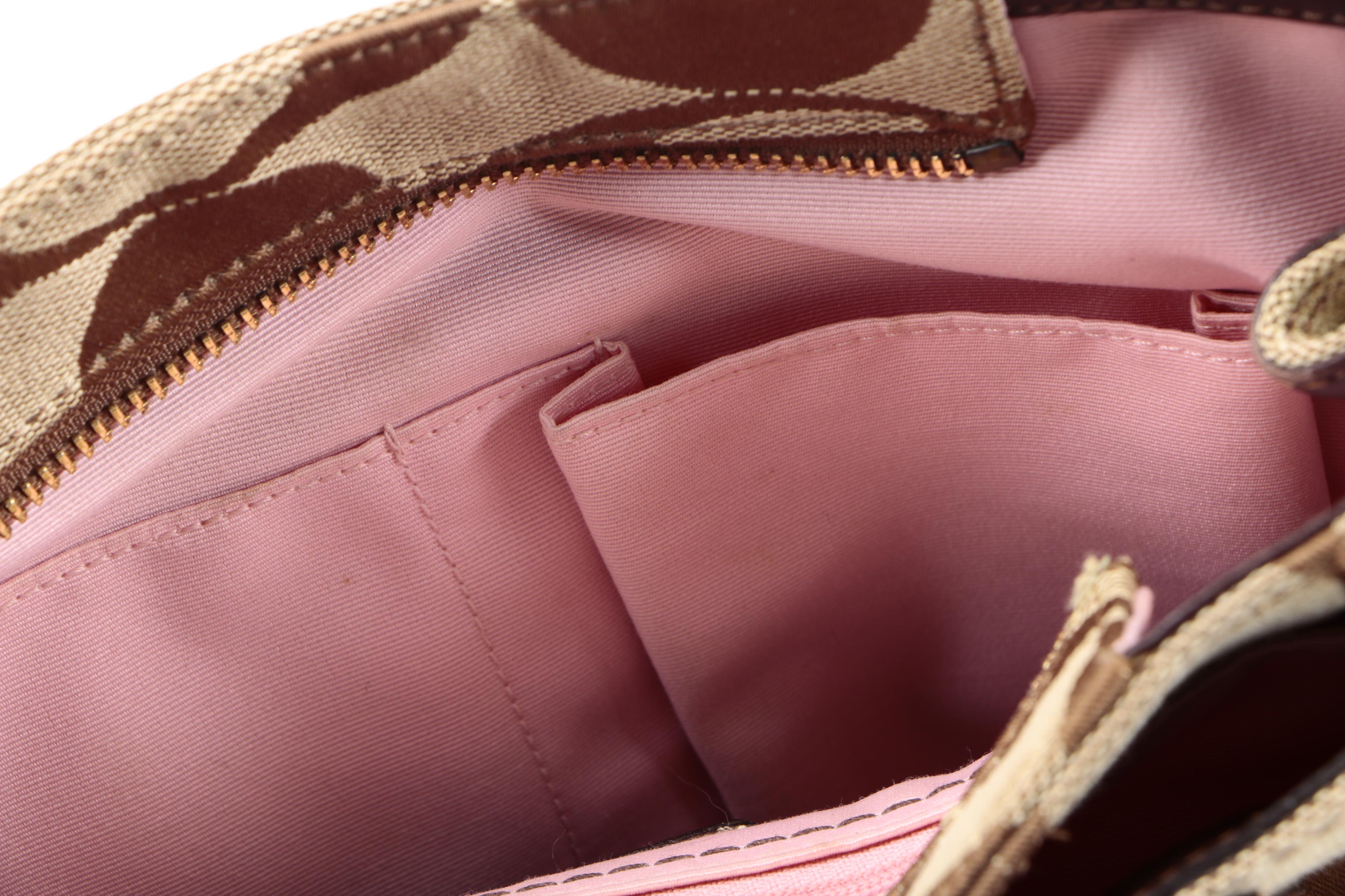 Coach Khaki Signature Madeline Shoulder Bag