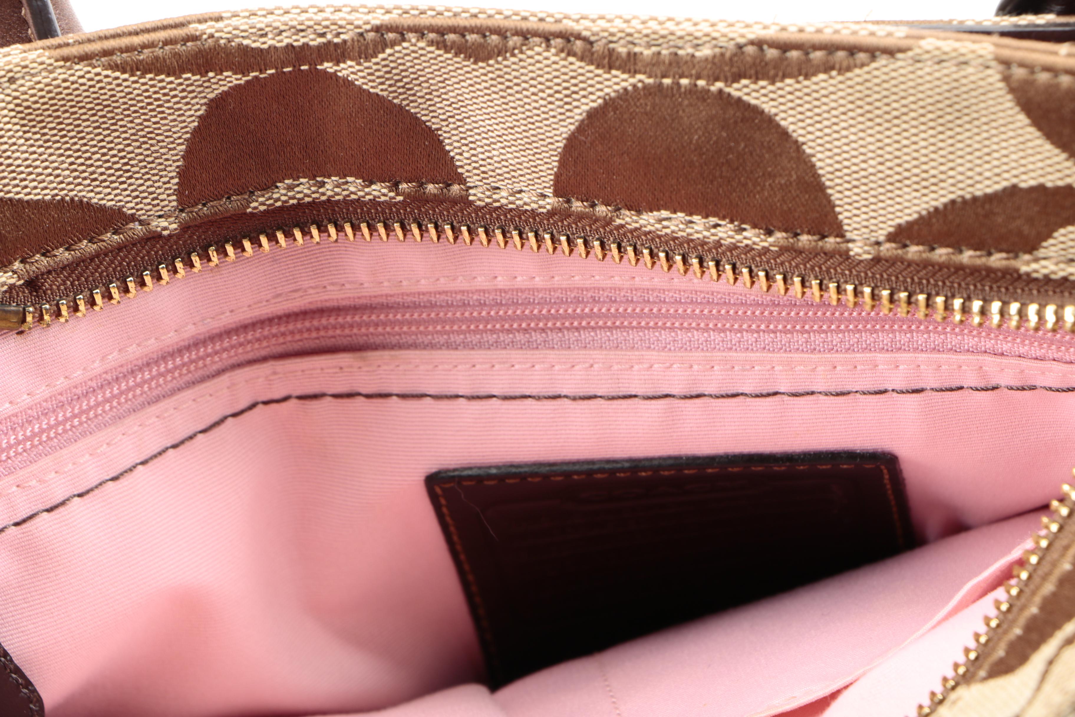 Coach Khaki Signature Madeline Shoulder Bag