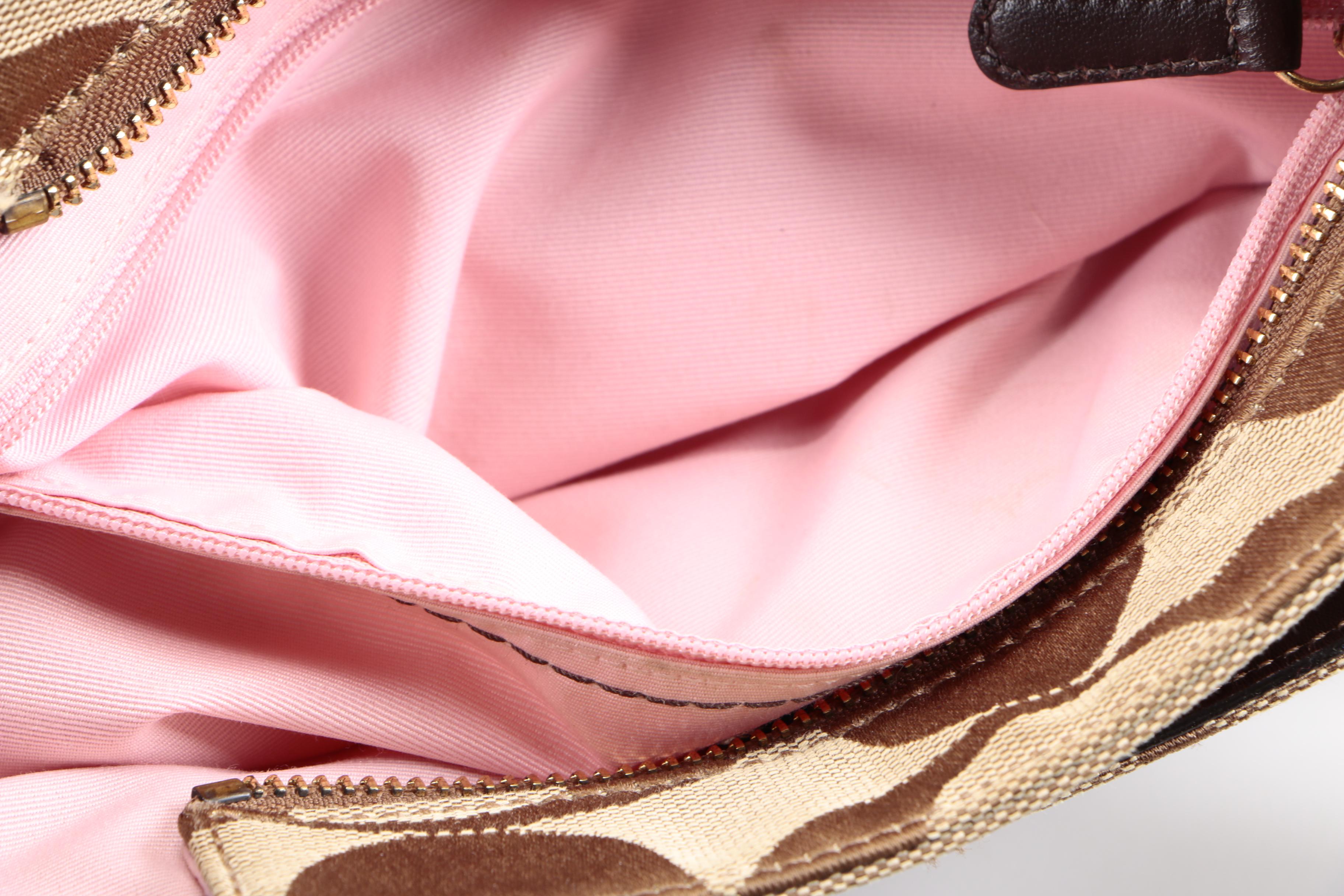 Coach Khaki Signature Madeline Shoulder Bag