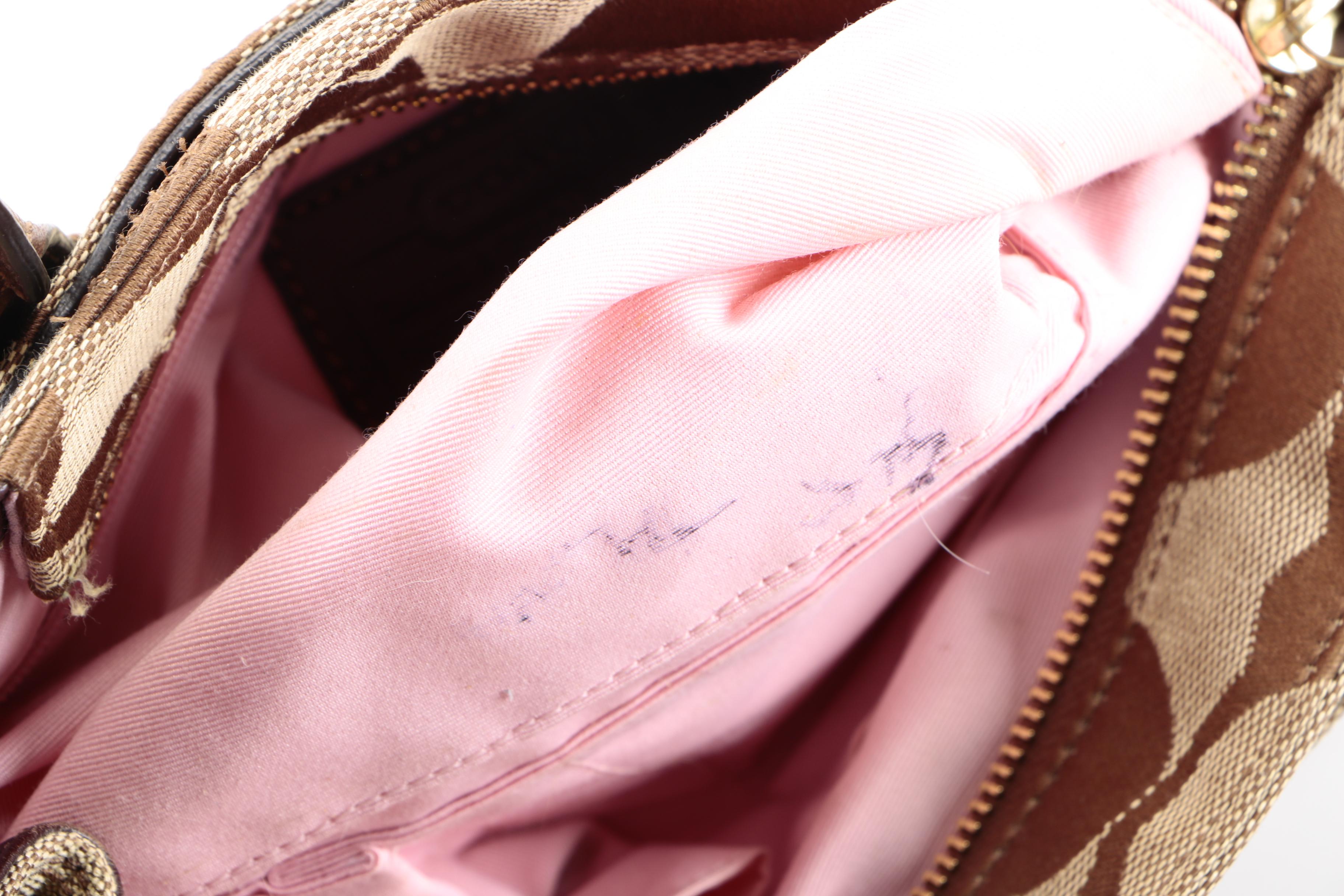 Coach Khaki Signature Madeline Shoulder Bag