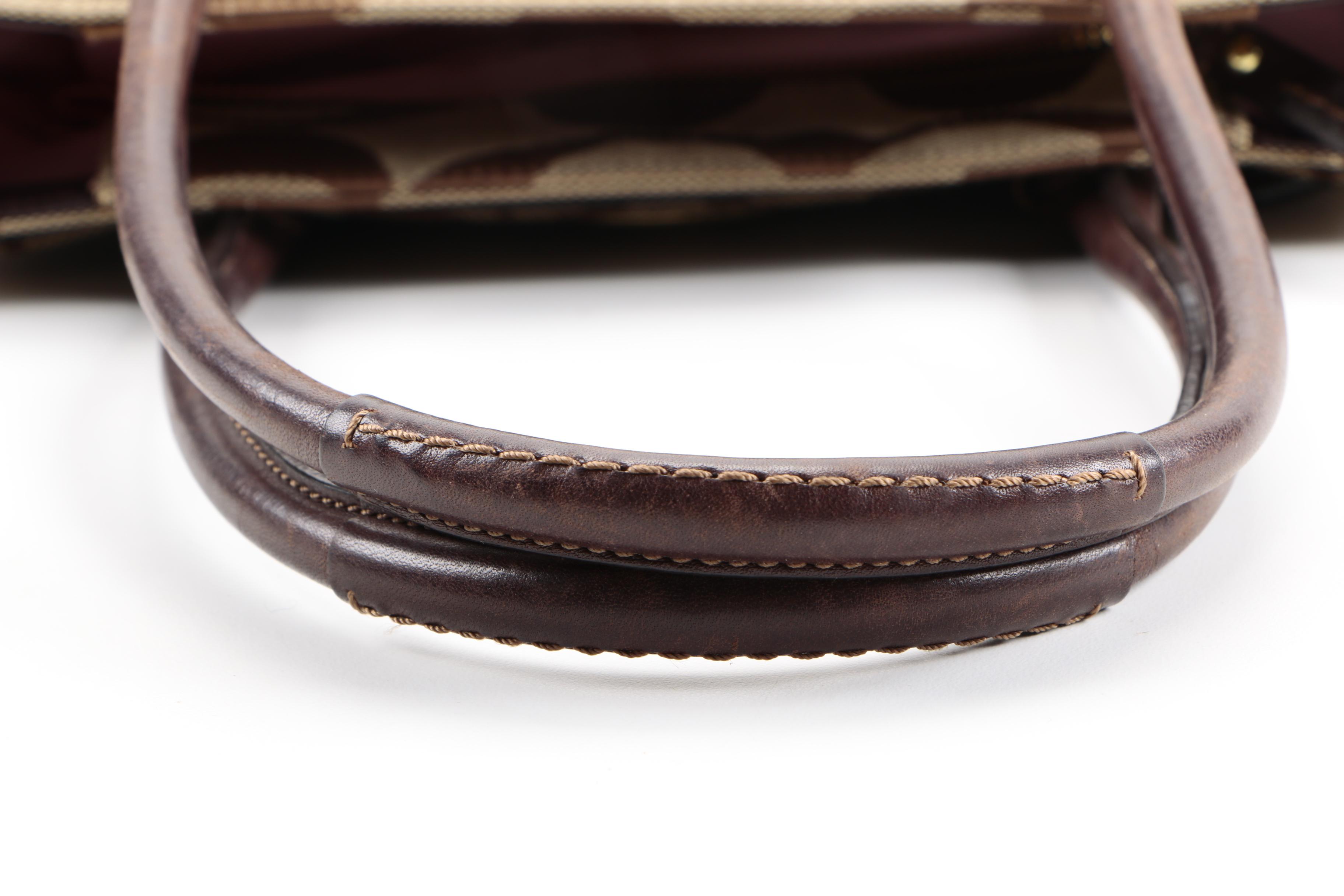 Coach Khaki Signature Madeline Shoulder Bag