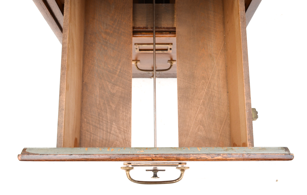 Shaw Walker Oak Double File Cabinet