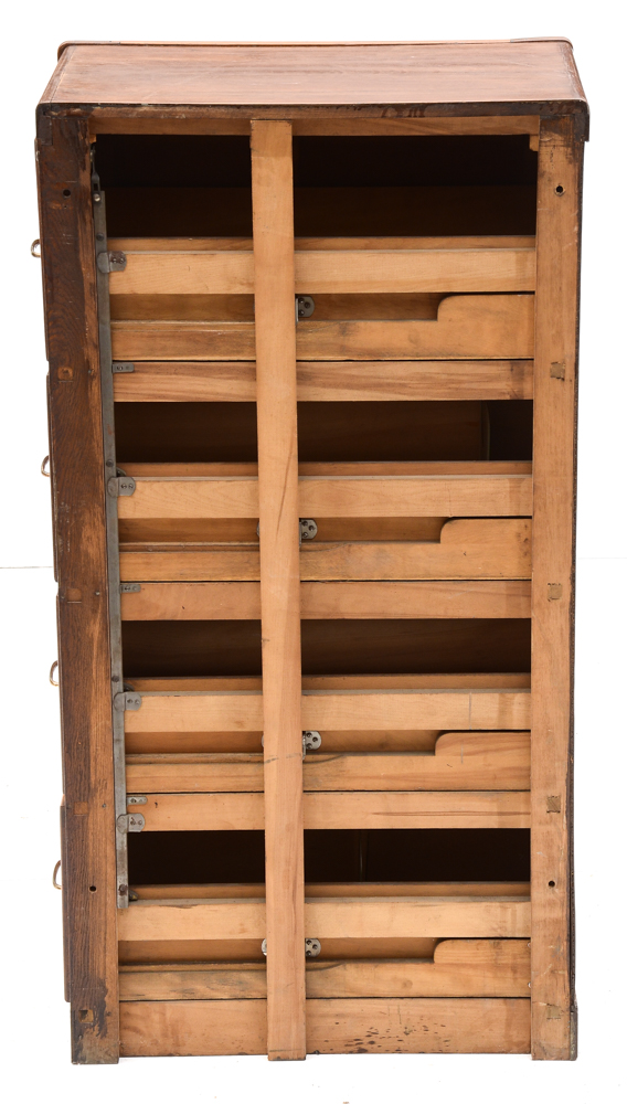 Shaw Walker Oak Double File Cabinet