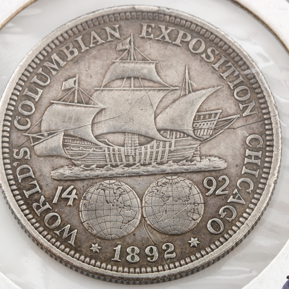 1892 World's Columbian Exposition Commemorative Silver Half-Dollar