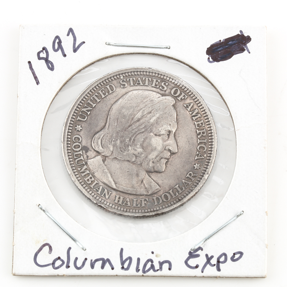 1892 World's Columbian Exposition Commemorative Silver Half-Dollar