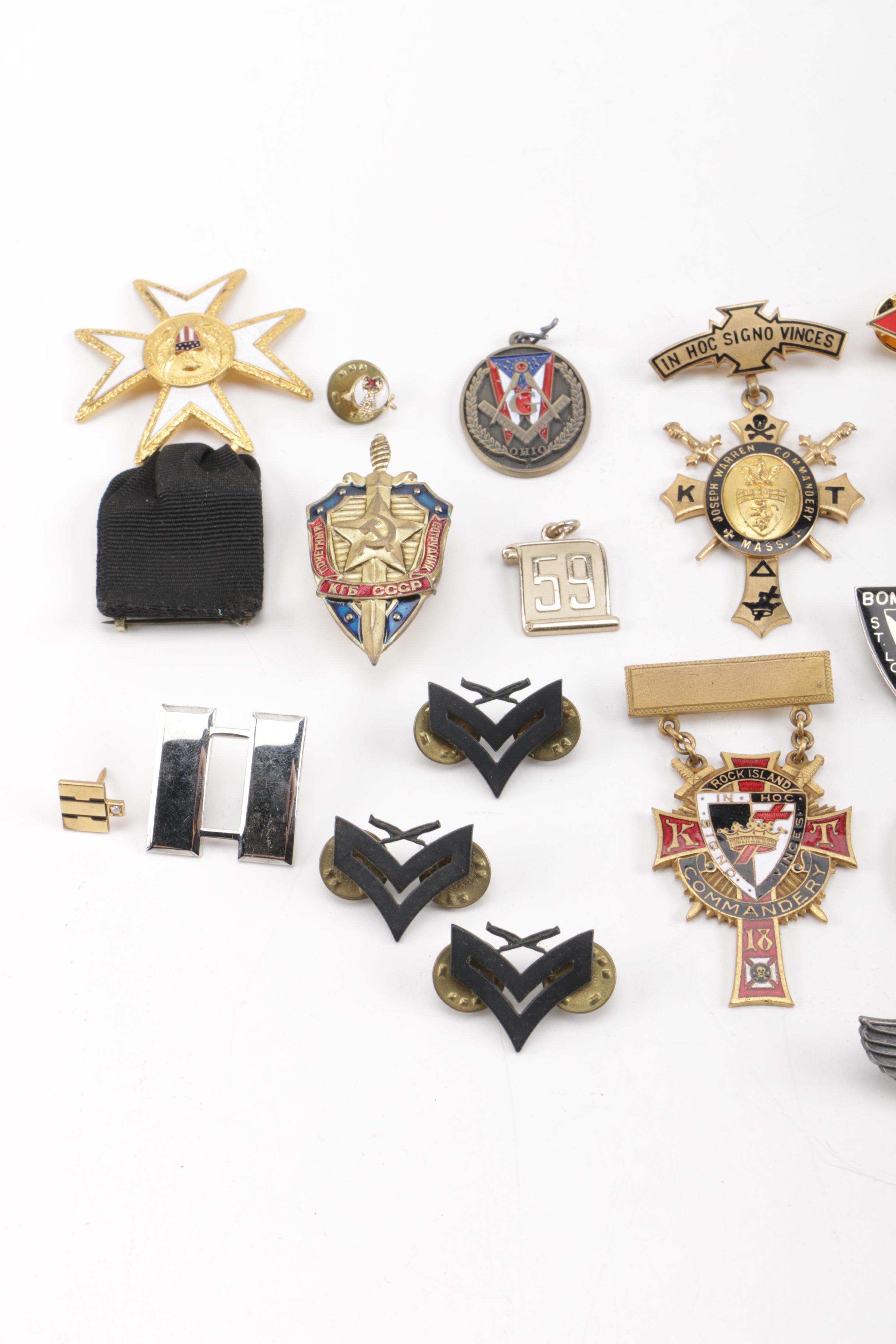 Collection of Patches and Medals Including USSR "For Capture of Berlin"