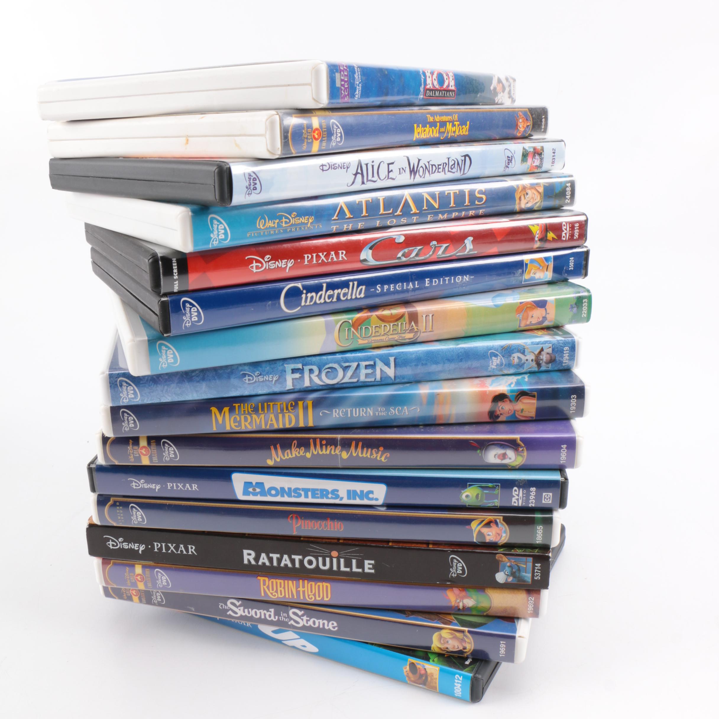 Animated Disney Film DVDs
