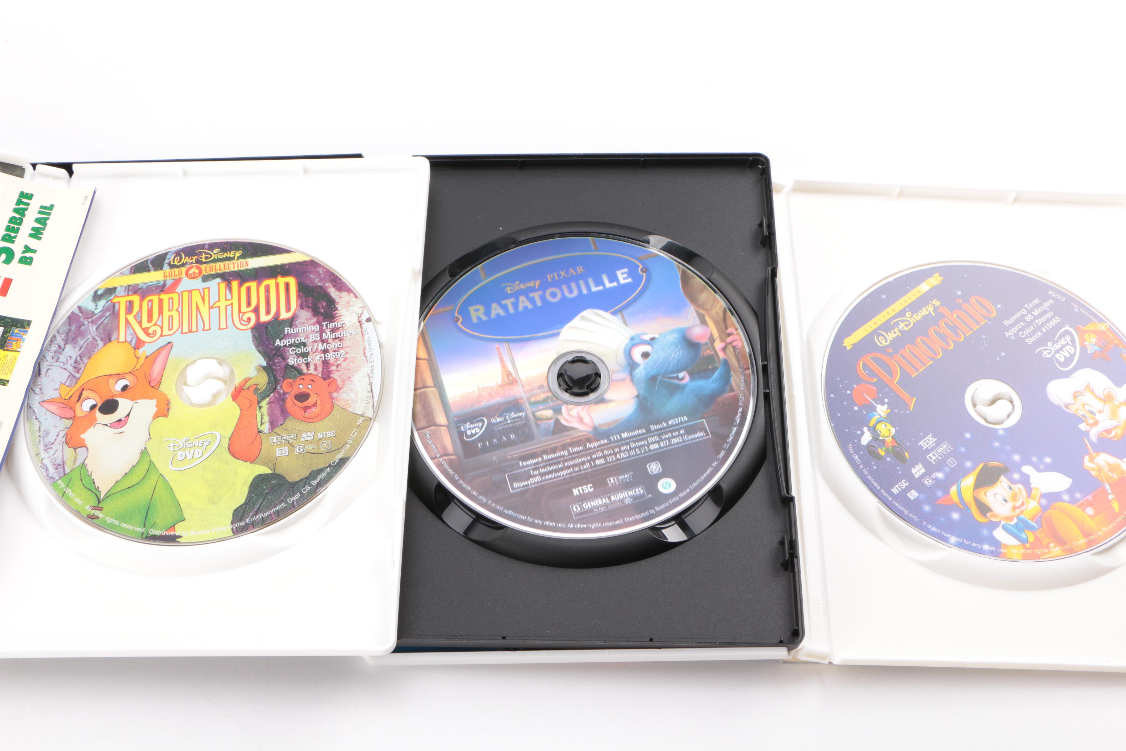 Animated Disney Film DVDs