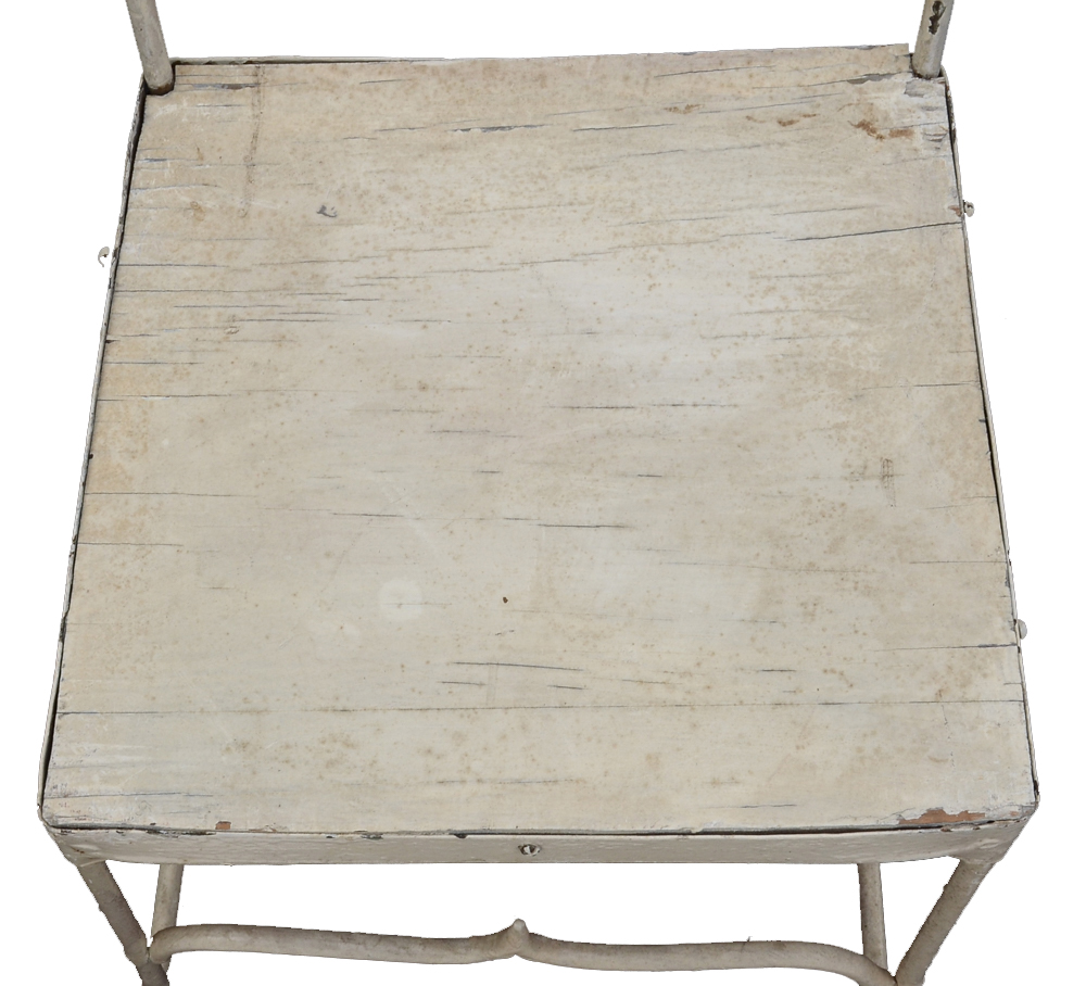 Set of Four Antique Wrought Iron Patio Side Chairs