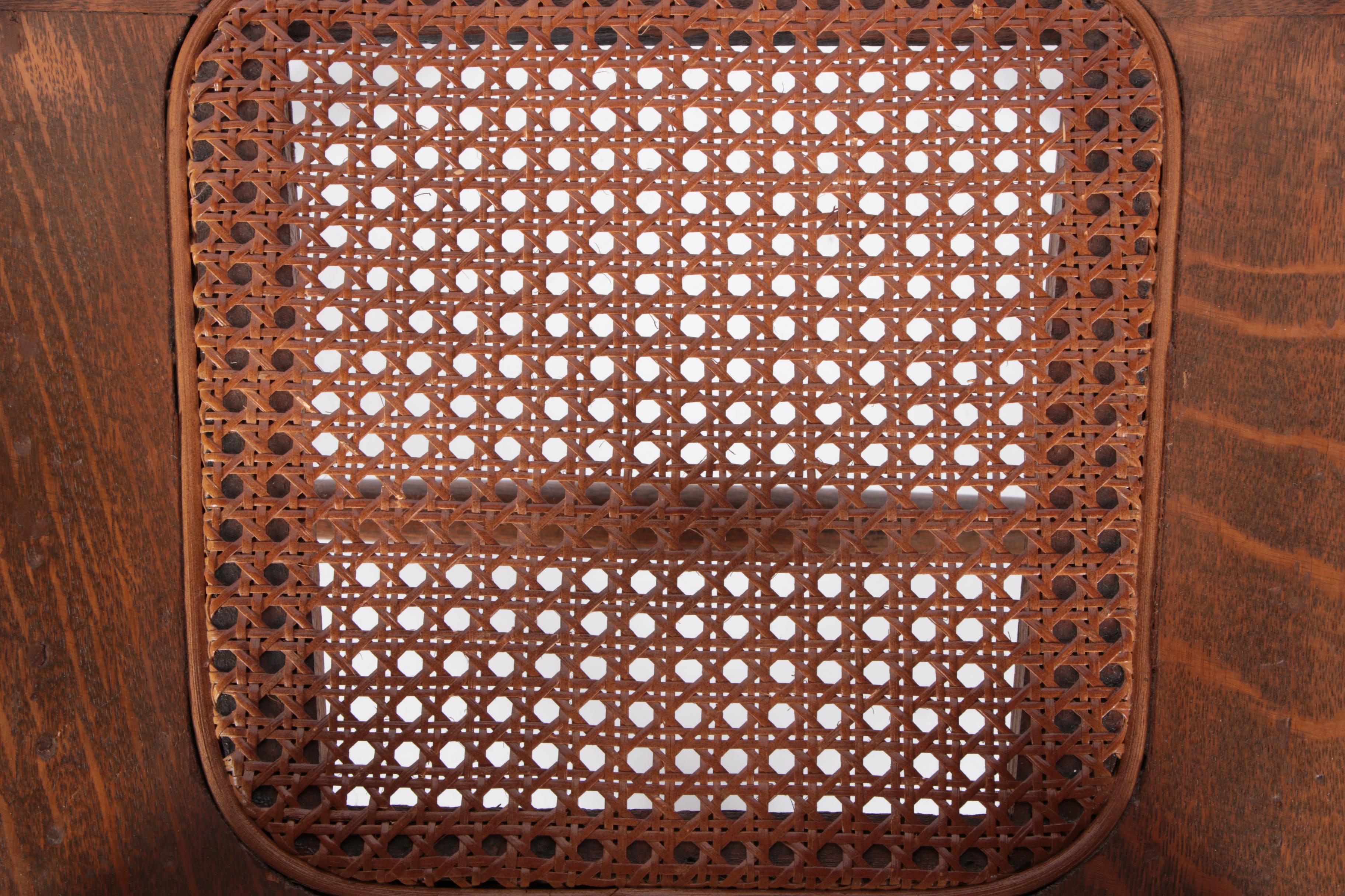 Rococo Revival Style Tiger Oak Armchair