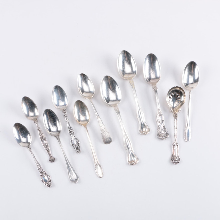 Sterling Silver Spoon Collection Including Gorham