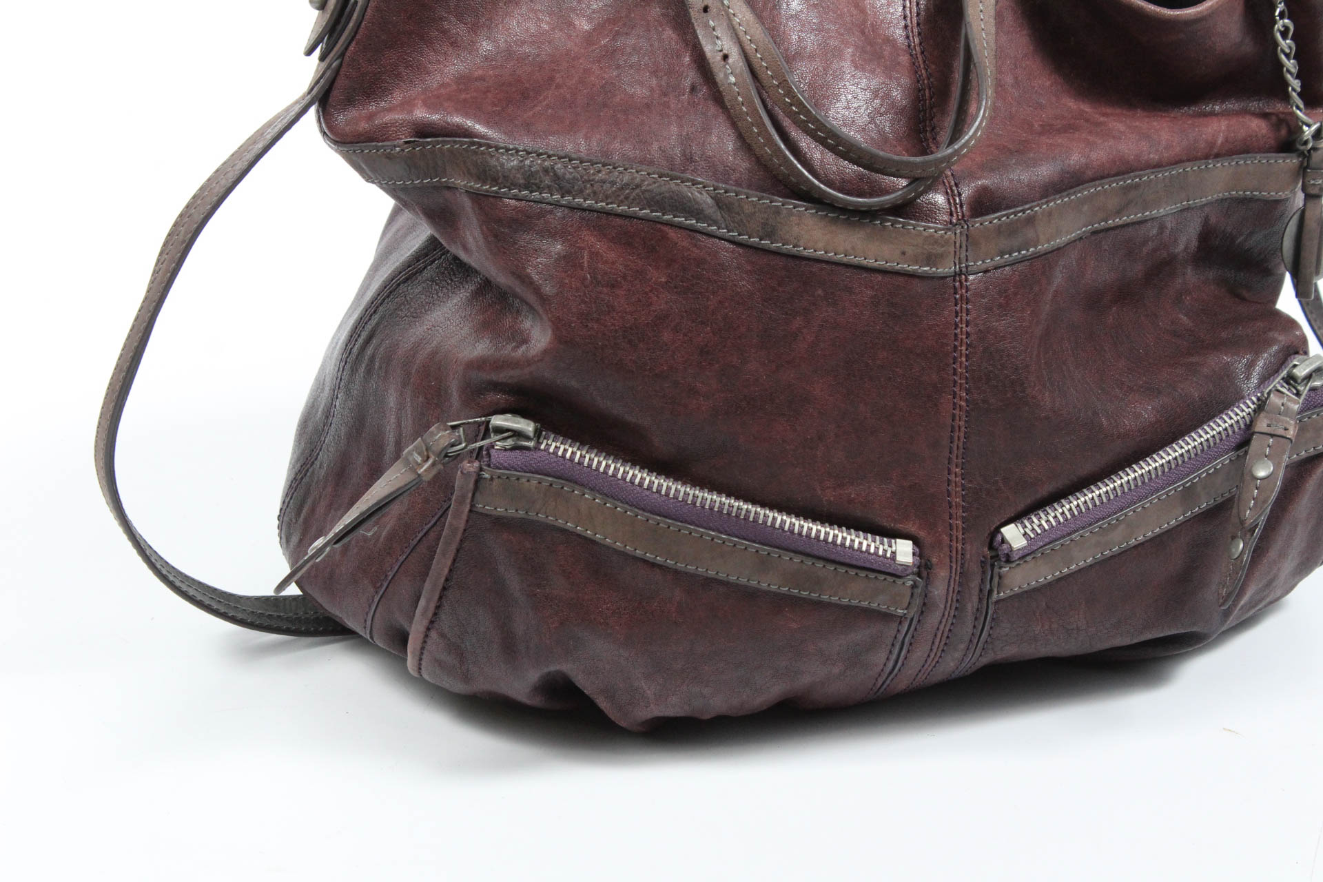 Olivia Harris by Joy Gryson Brown Leather Shoulder Bag